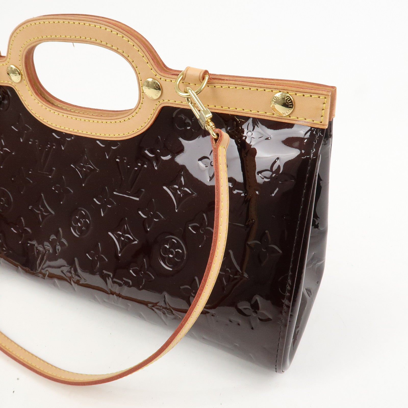 Louis Vuitton Monogram Vernis Roxbury Drive Bag Amarante M91995