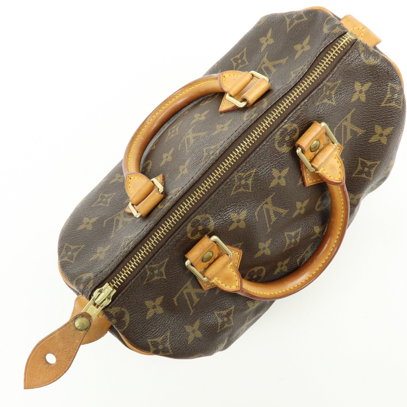 Louis Vuitton Monogram Speedy 25 Boston Bag Hand Bag Brown M41528