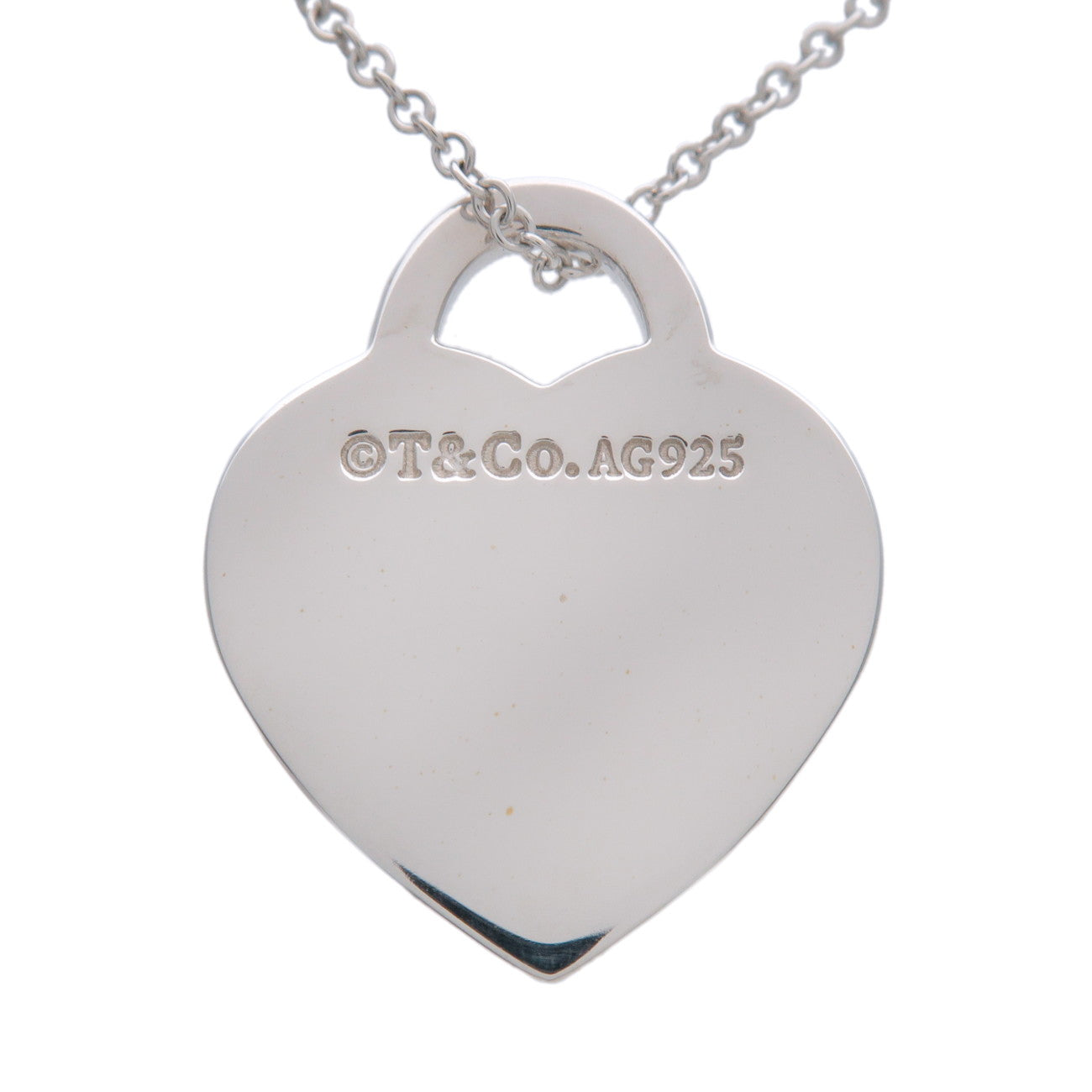 Tiffany & Co Notes Heart Tag Necklace SV925 Silver