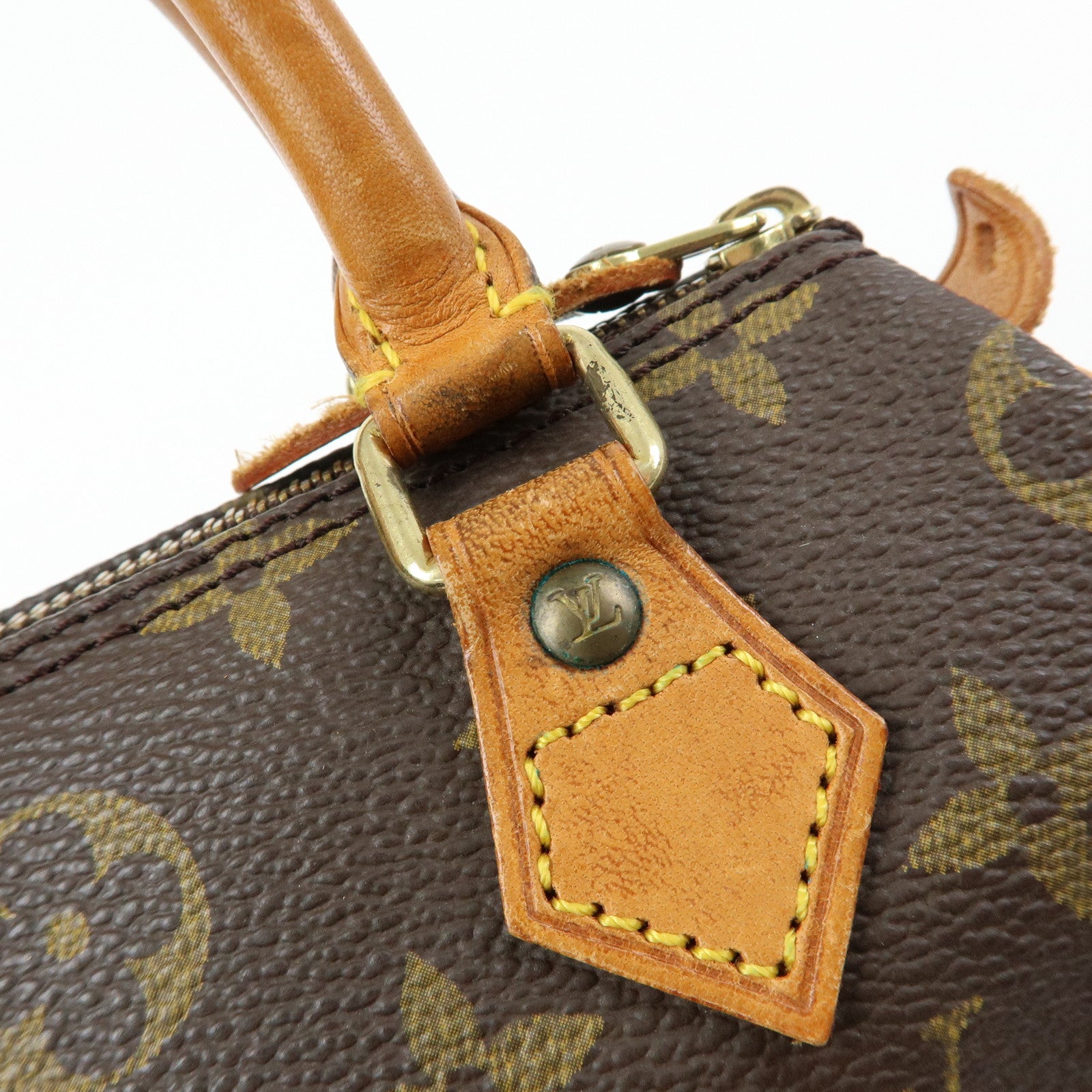 Louis Vuitton Monogram Mini Speedy Hand Shoulder Bag Brown M41534