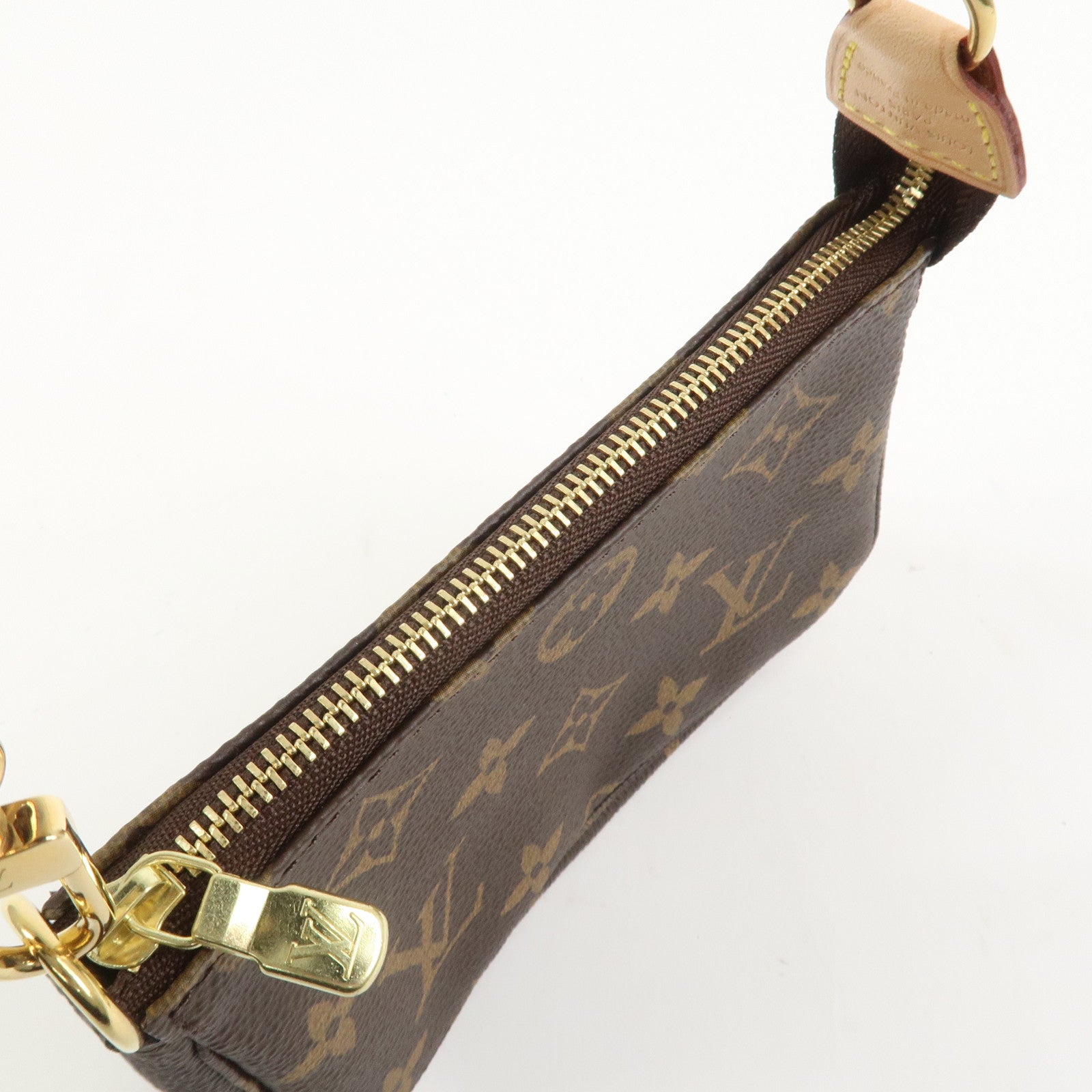 Louis Vuitton Monogram Mini Pochette Accessoires Hand Bag M58009