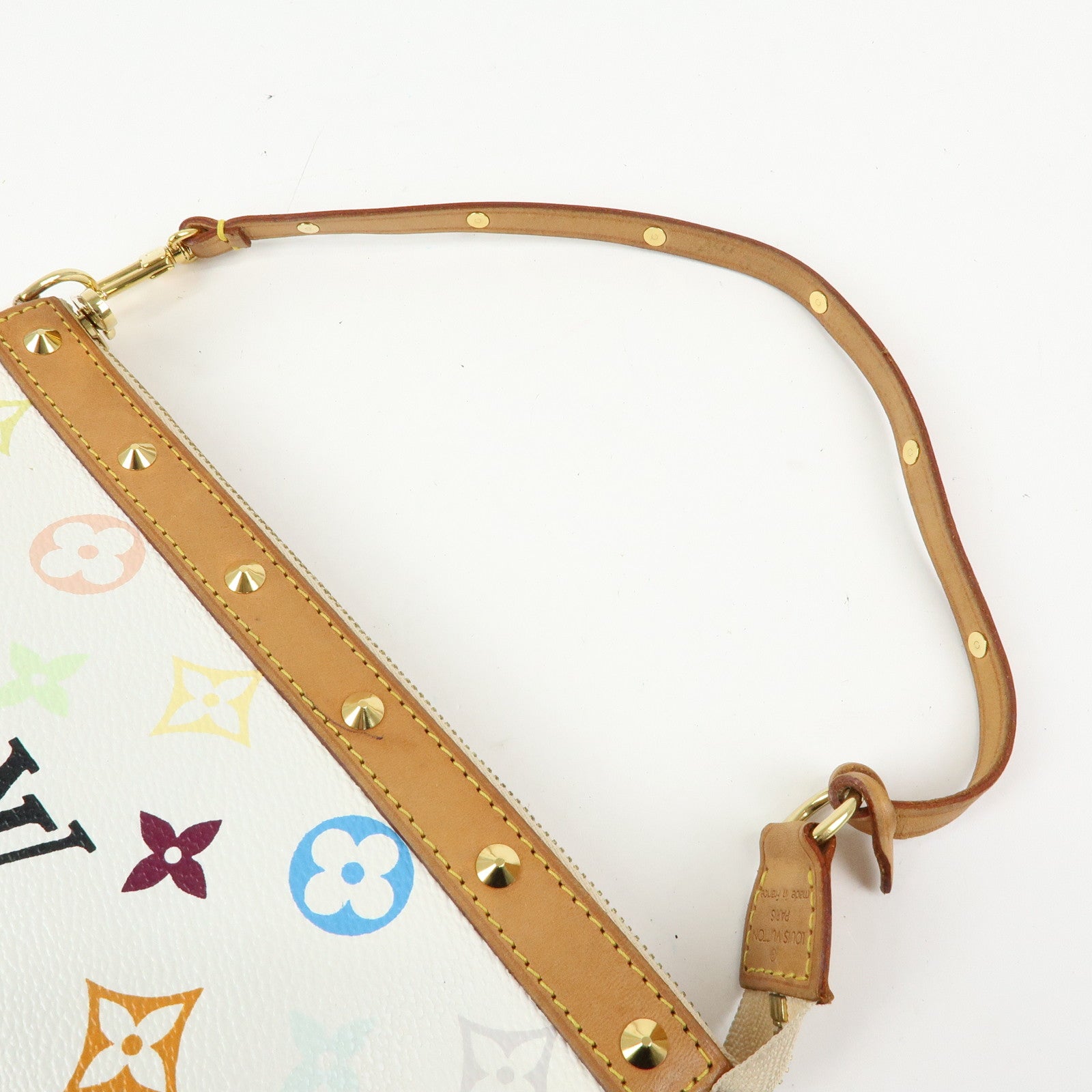 Louis Vuitton Monogram Multicolor Pochette Accessoires Blanc M92649