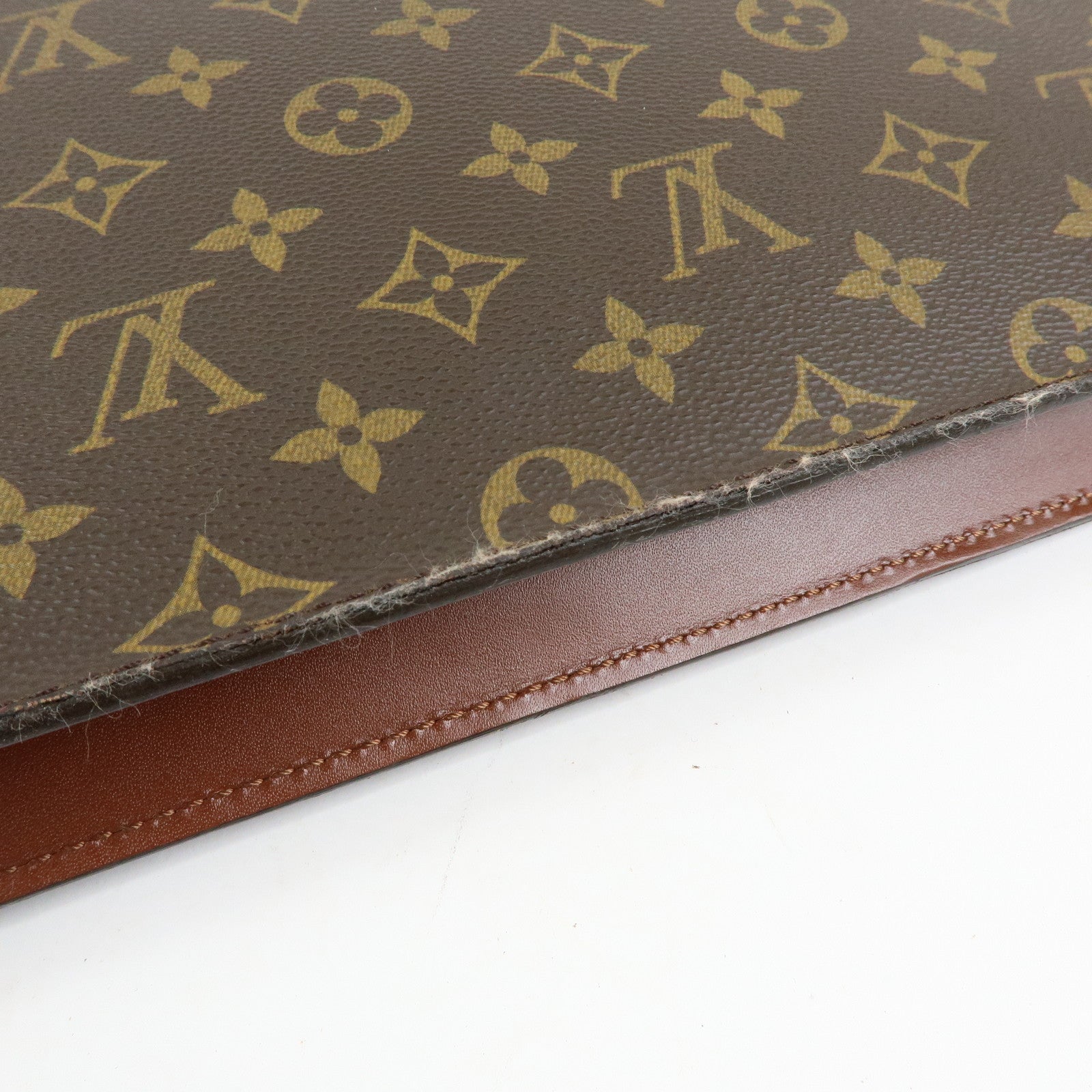 Louis Vuitton Monogram Porte‑Documents Bandouliere Brown M53338