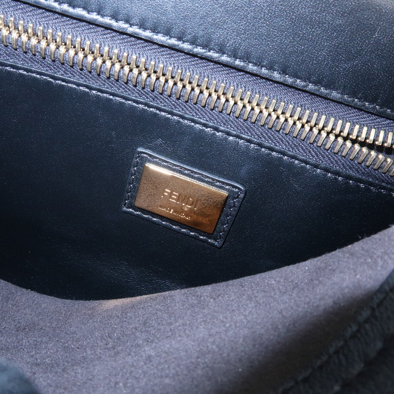 FENDI Peekaoo Calf Leather 2Way Bag Hand Bag Shoulder Bag 8BN290