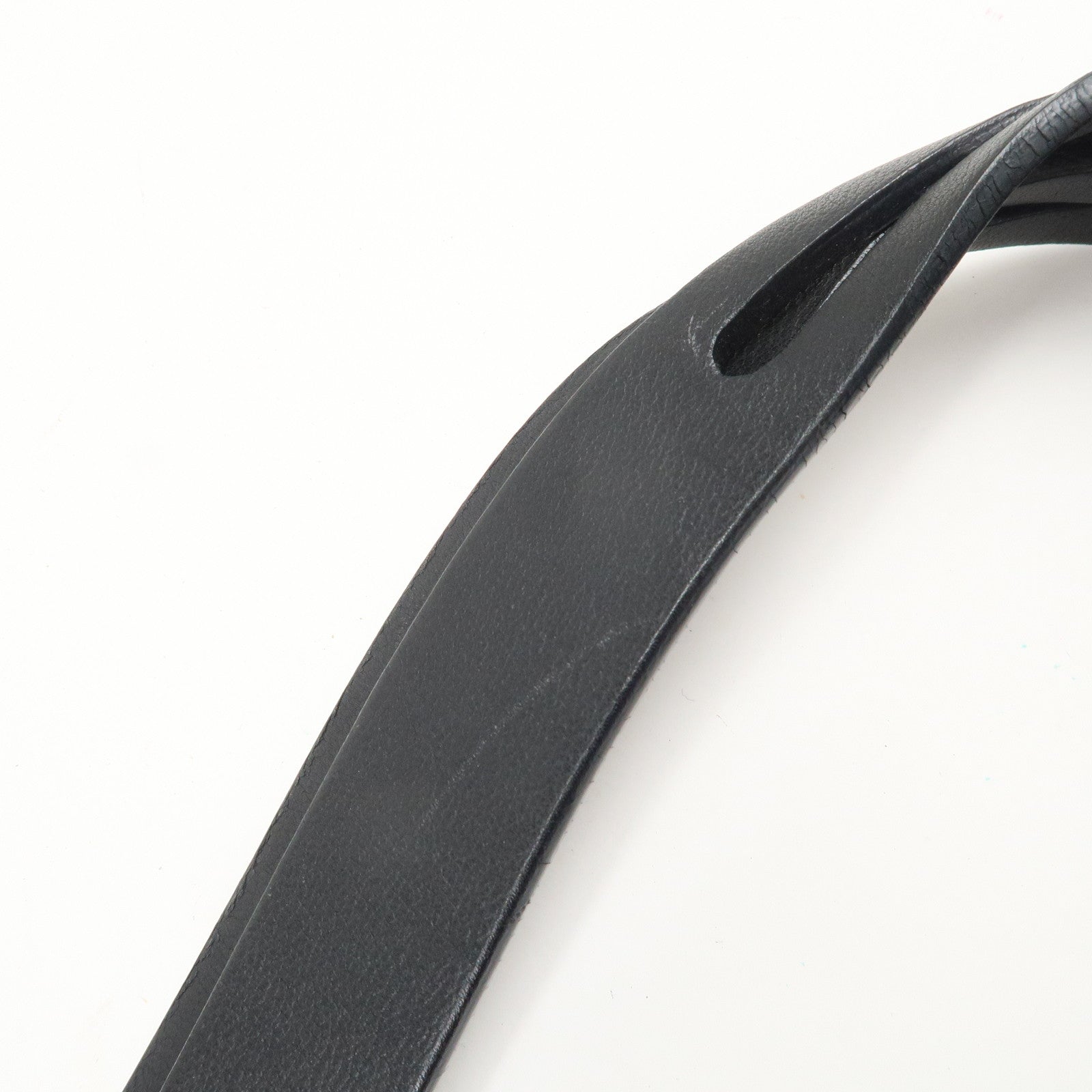 LOEWE Logo Leather Tote Bag Hand Bag Shoulder Bag Black