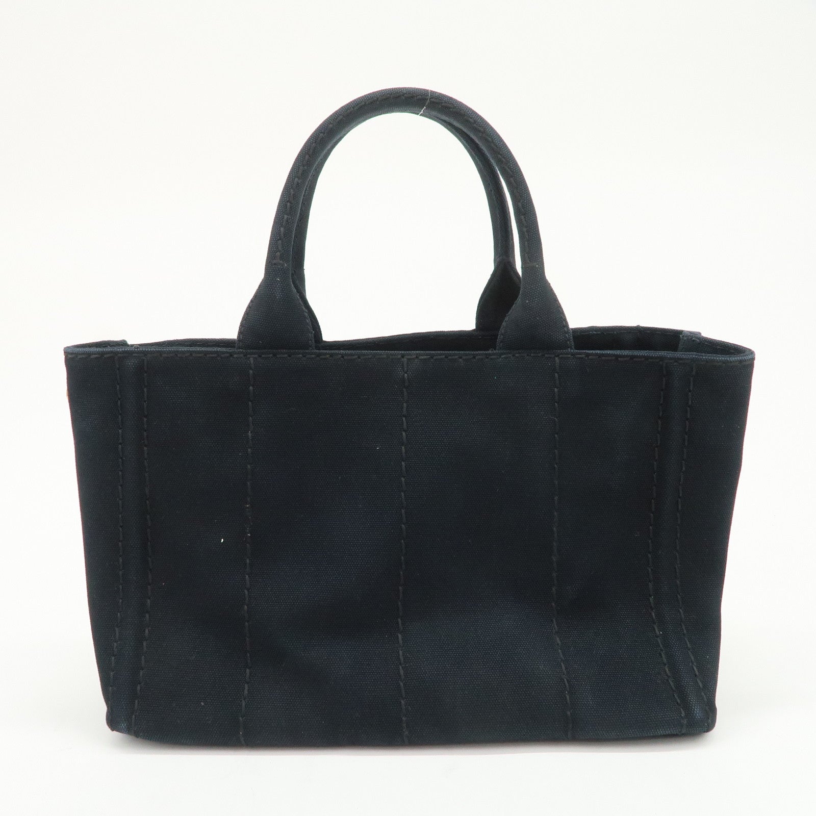 PRADA Logo Canapa Mini Canvas 2Way Bag Hand Bag Shoulder Bag 1BG439