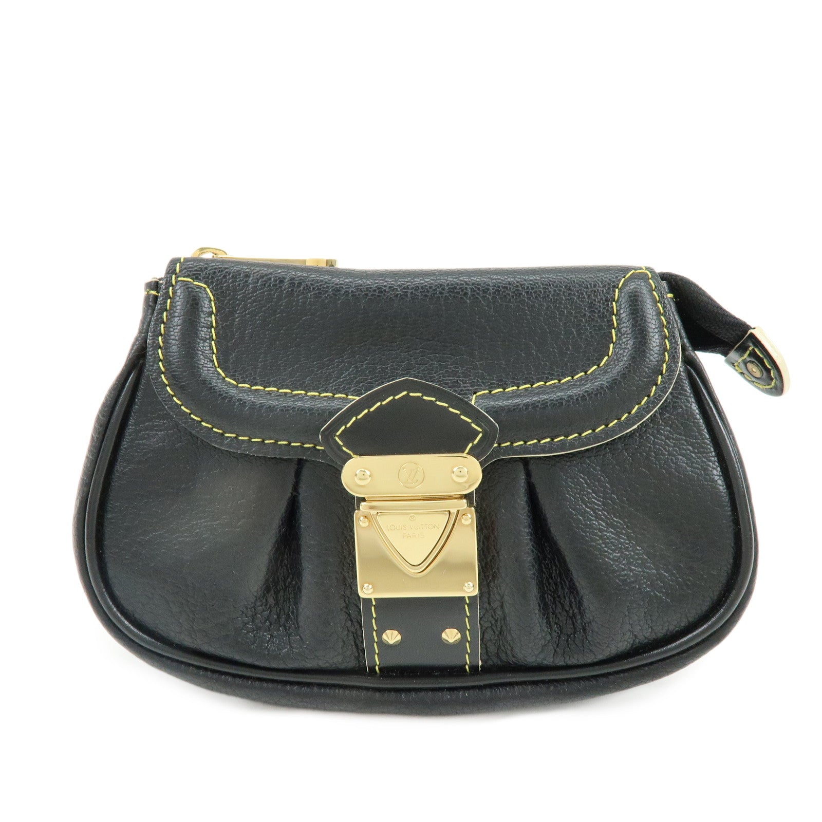 Louis Vuitton Suhari Mignon Leather Pouch Noir Black M91780