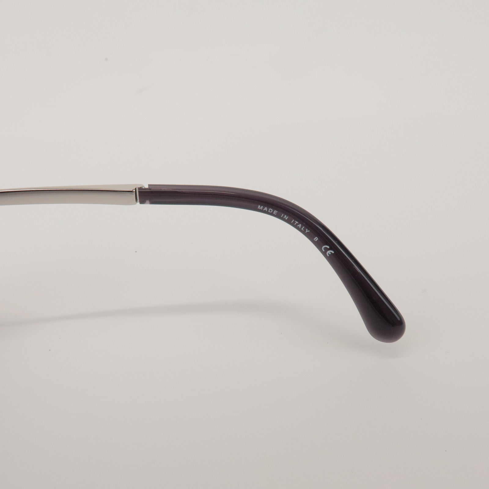 CHANEL Plastic Faux Pearl Cat-Eye Sunglasses 55□19 Purple 5340-H-A