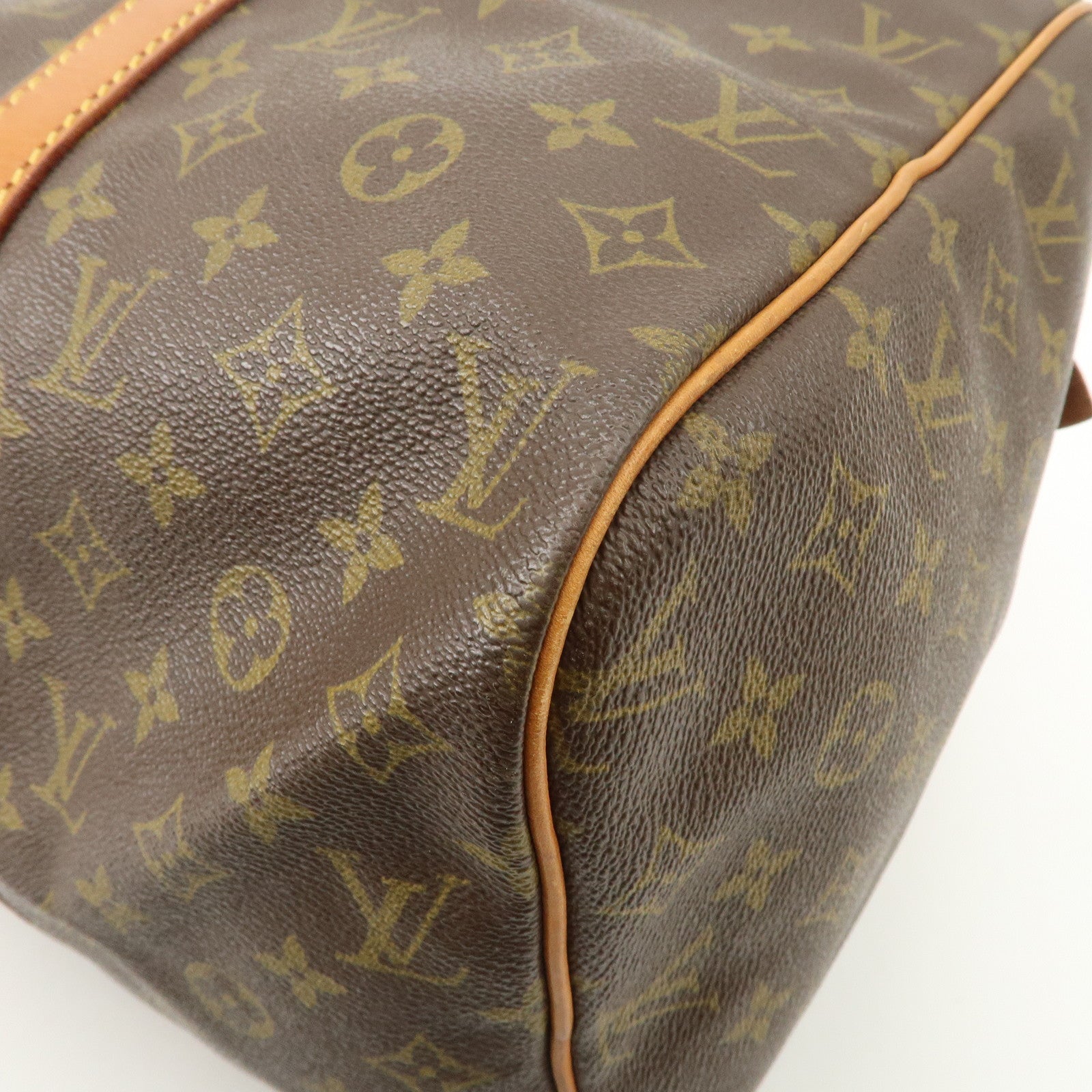 Louis Vuitton Monogram Sac Souple 45 Boston Bag Brown M41624 Used