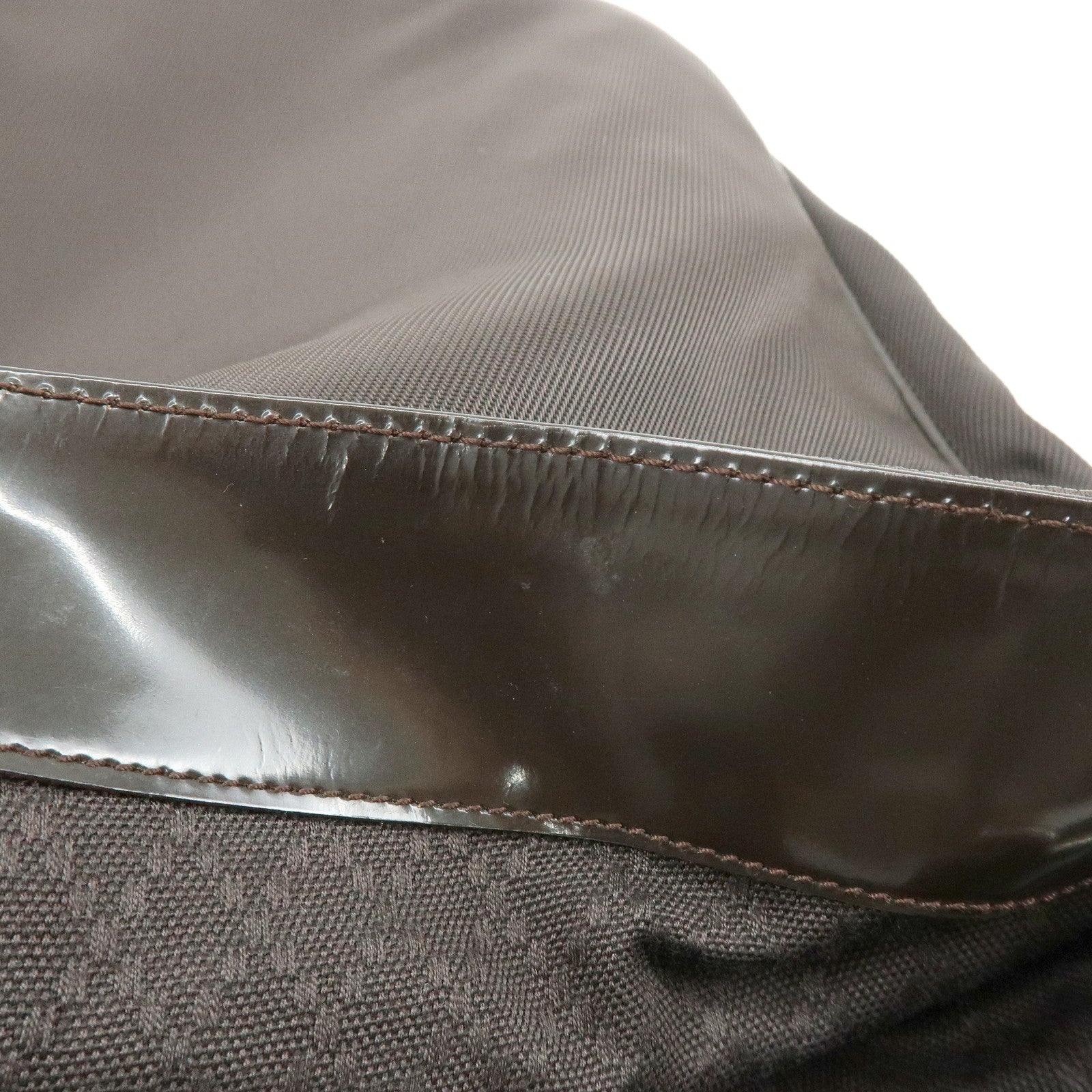 GUCCI Bamboo Nylon Leather 2Way Bag Hand Bag Shoulder Bag 001・2852