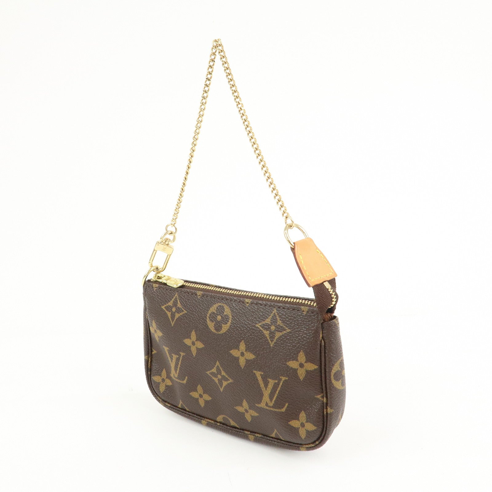 Louis Vuitton Monogram Mini Pochette Accessoires Hand Bag M58009