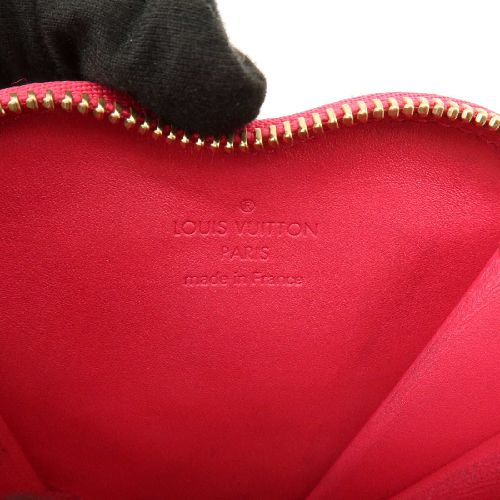Louis Vuitton Monogram Vernis Porte Monnaie Coeur Coin Case M93657