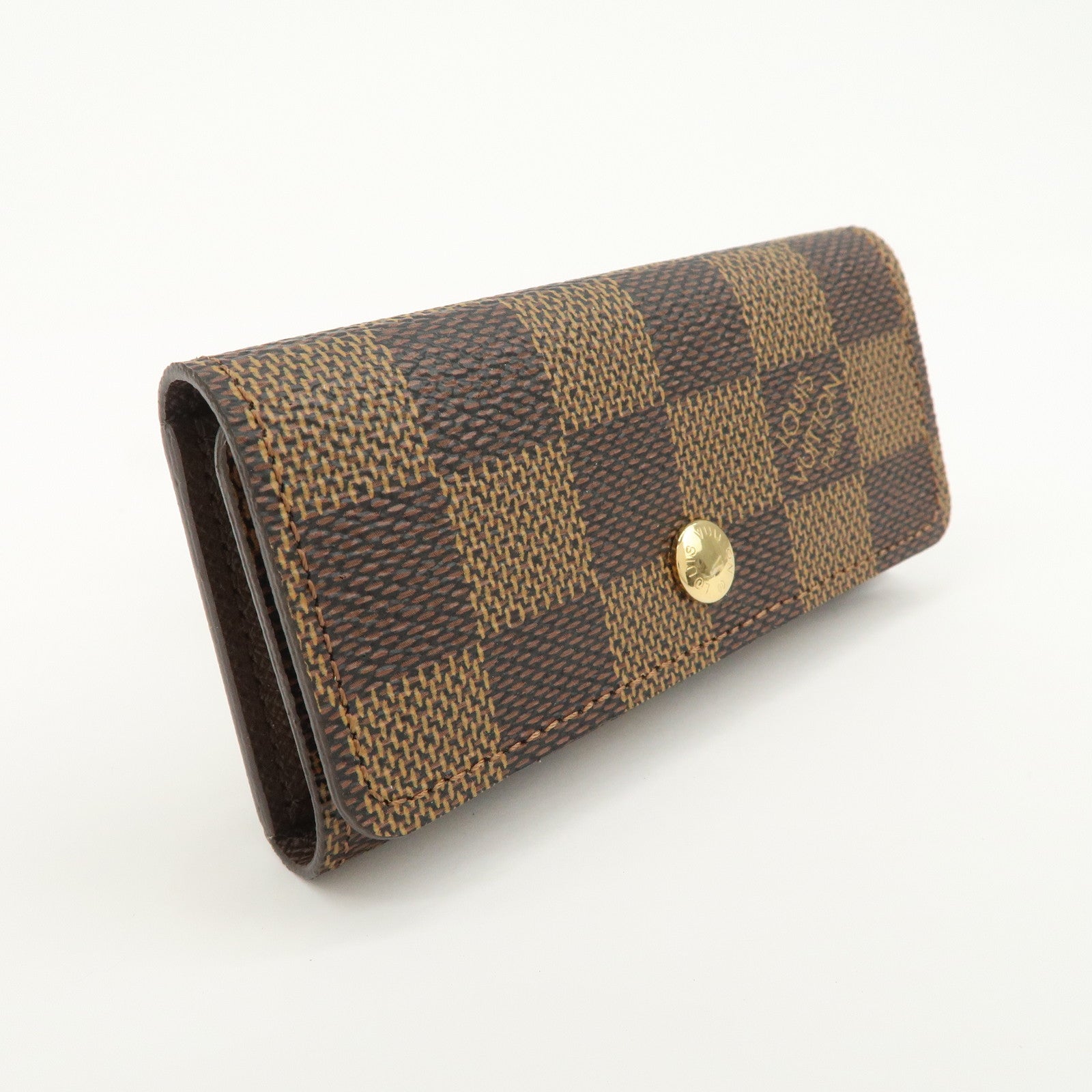 Louis Vuitton Damier Multicles 4 Key Case Damier Ebene Brown N62631