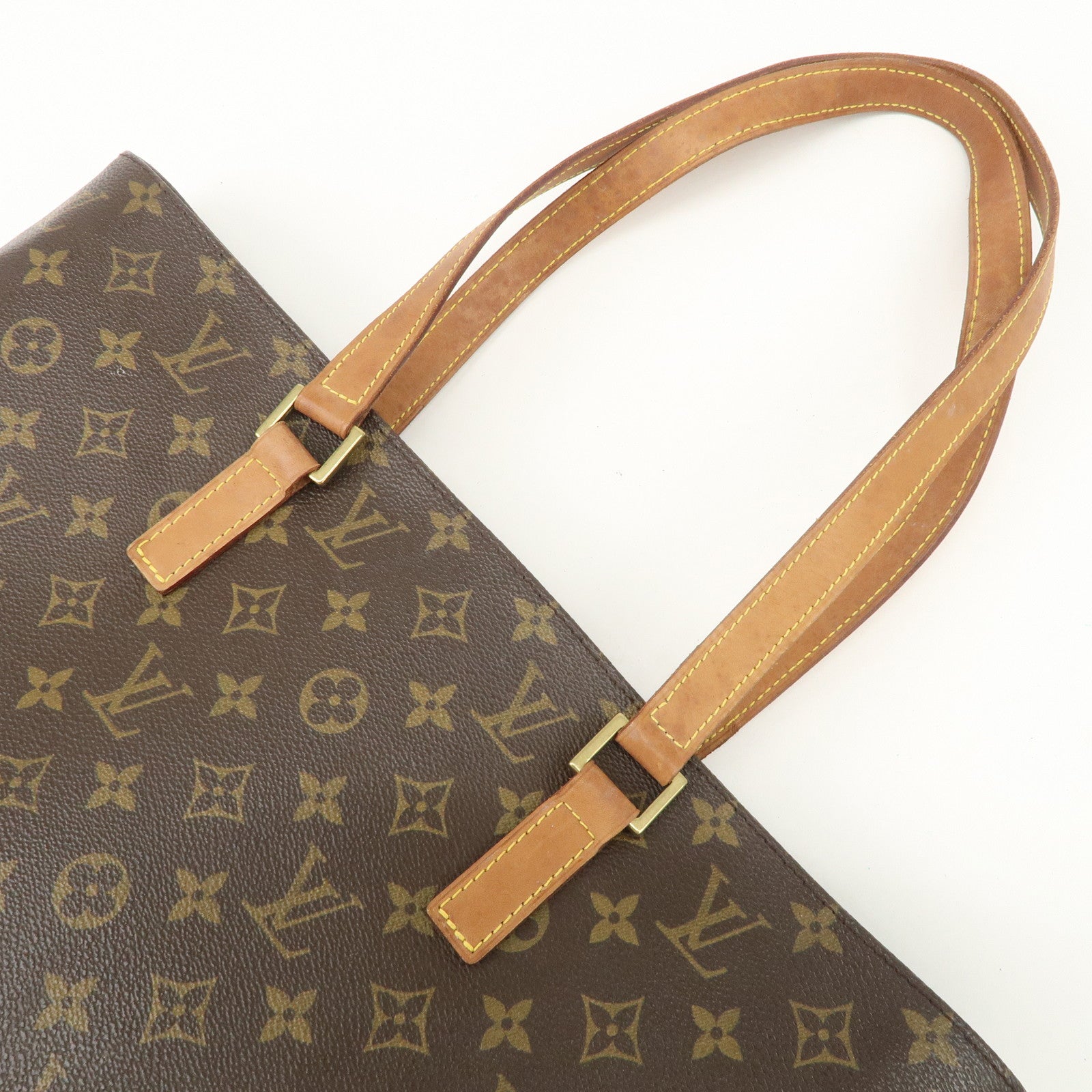 Louis Vuitton Monogram Luco Tote Bag Hand Bag Brown M51155 Used