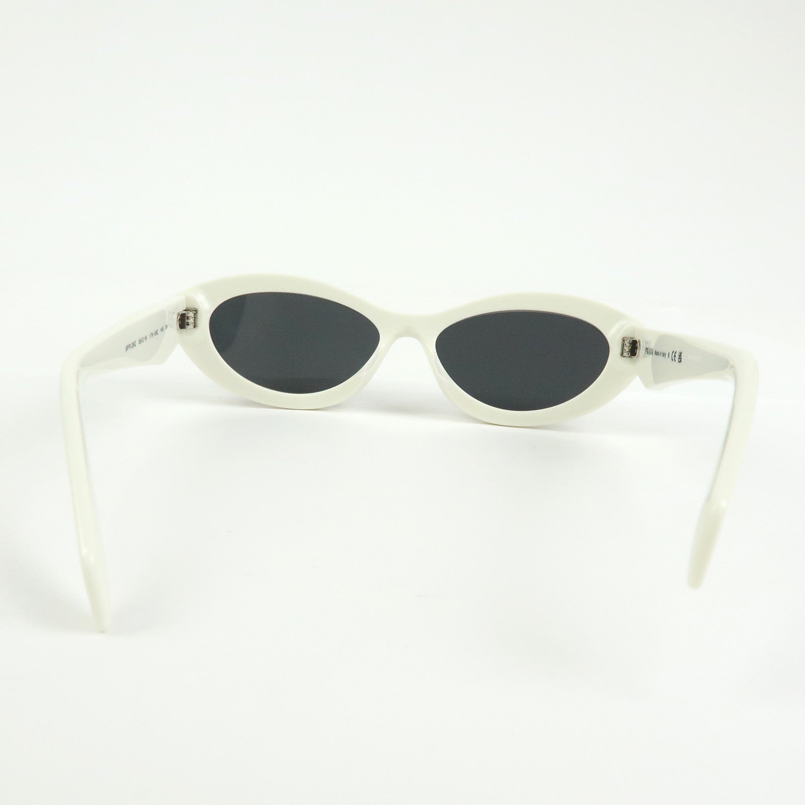Prada Logo Plastic Sunglasses 55□16 White SPR 26Z