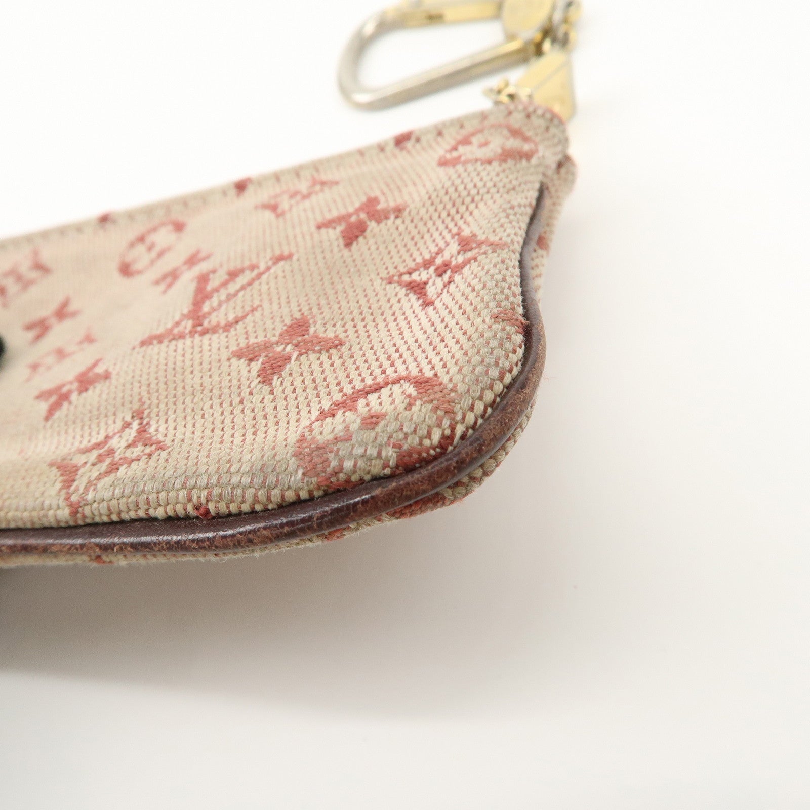 Louis Vuitton Monogram Mini Lin Set of 2 Coin Case M92238 M63805 Used