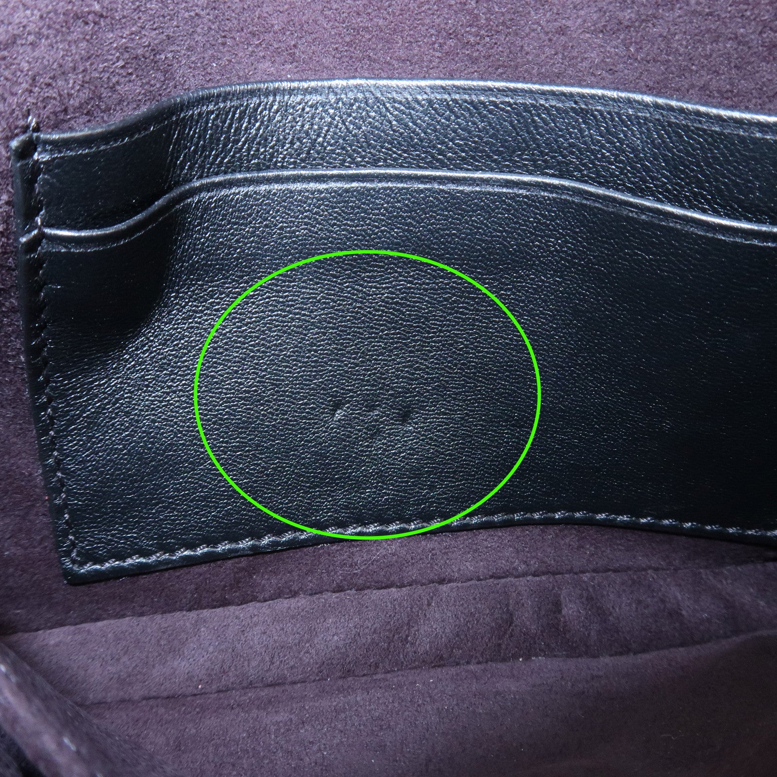 FENDI Leather Micro Baguette Shoulder Crossbody Bag Black 8M0354