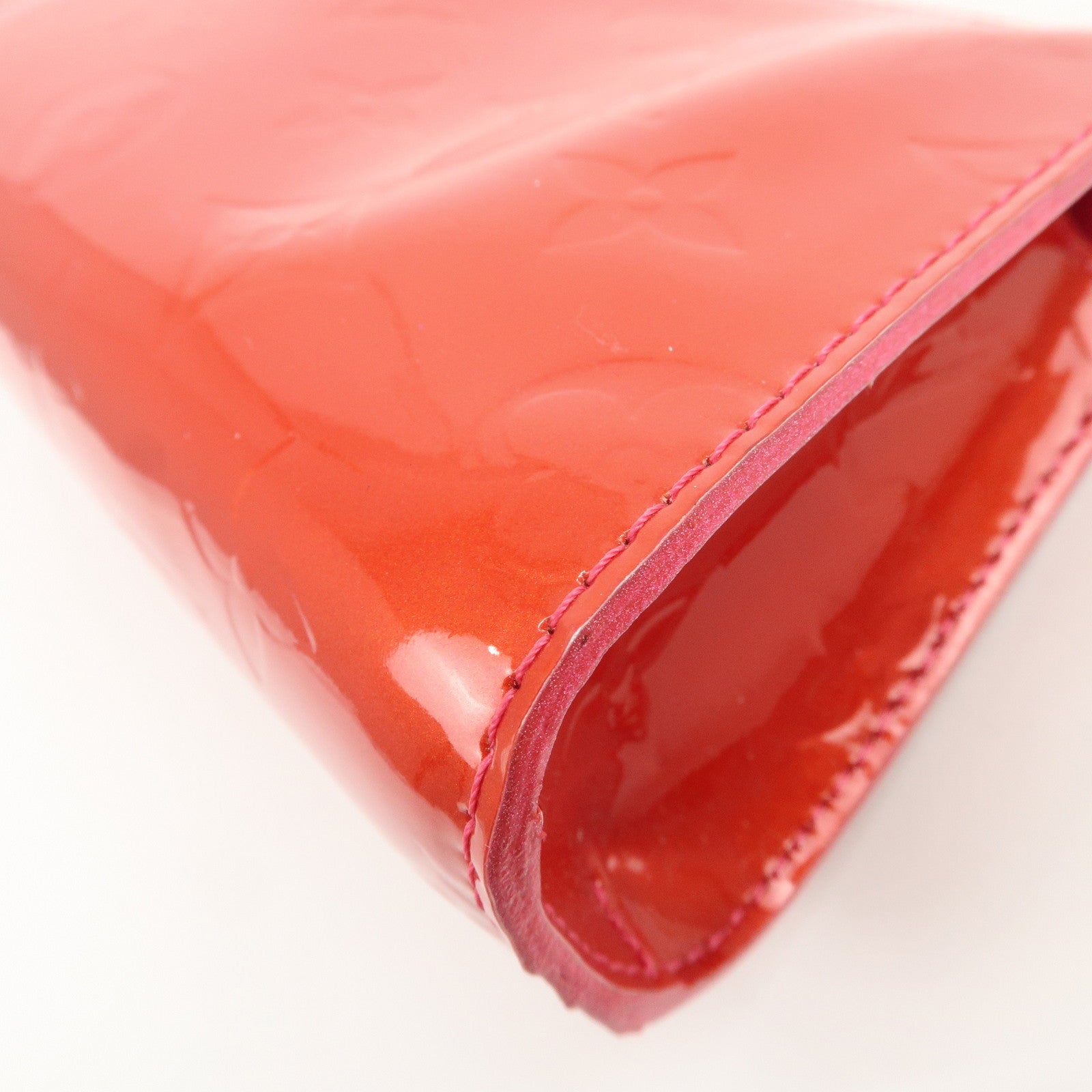 Louis Vuitton Monogram Vernis Trousse Cosmetic Pouch Red M93647