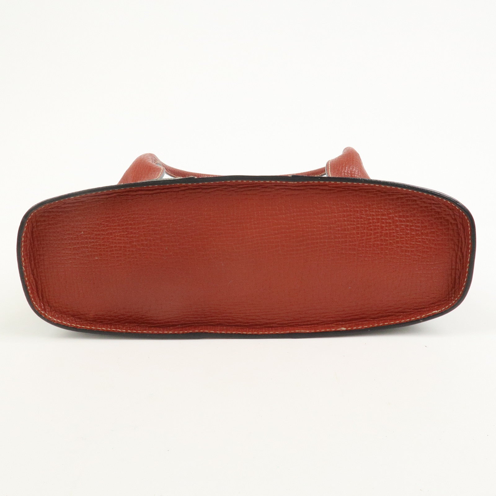 LOEWE Embossed Leather Shoulder Bag Hand Bag Green Red Brown