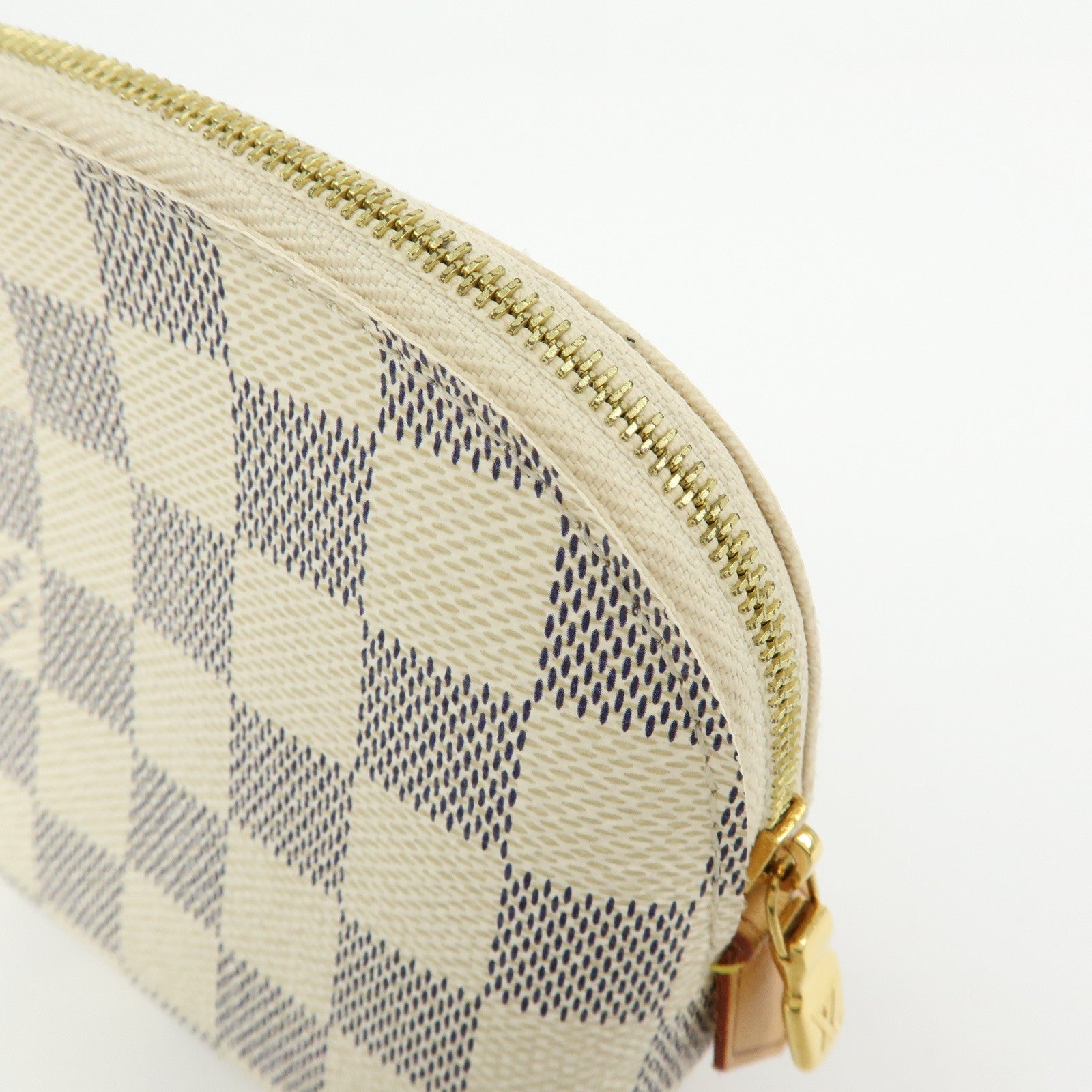 Louis Vuitton Damier Azur Canvas Pochette Cosmetic PM Pouch N60024