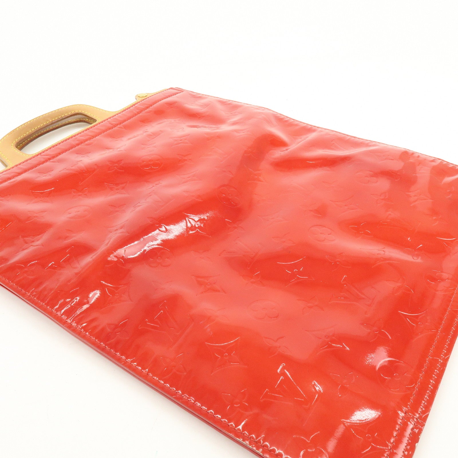 Louis Vuitton Monogram Vernis Stanton Hand Bag Rouge M91078