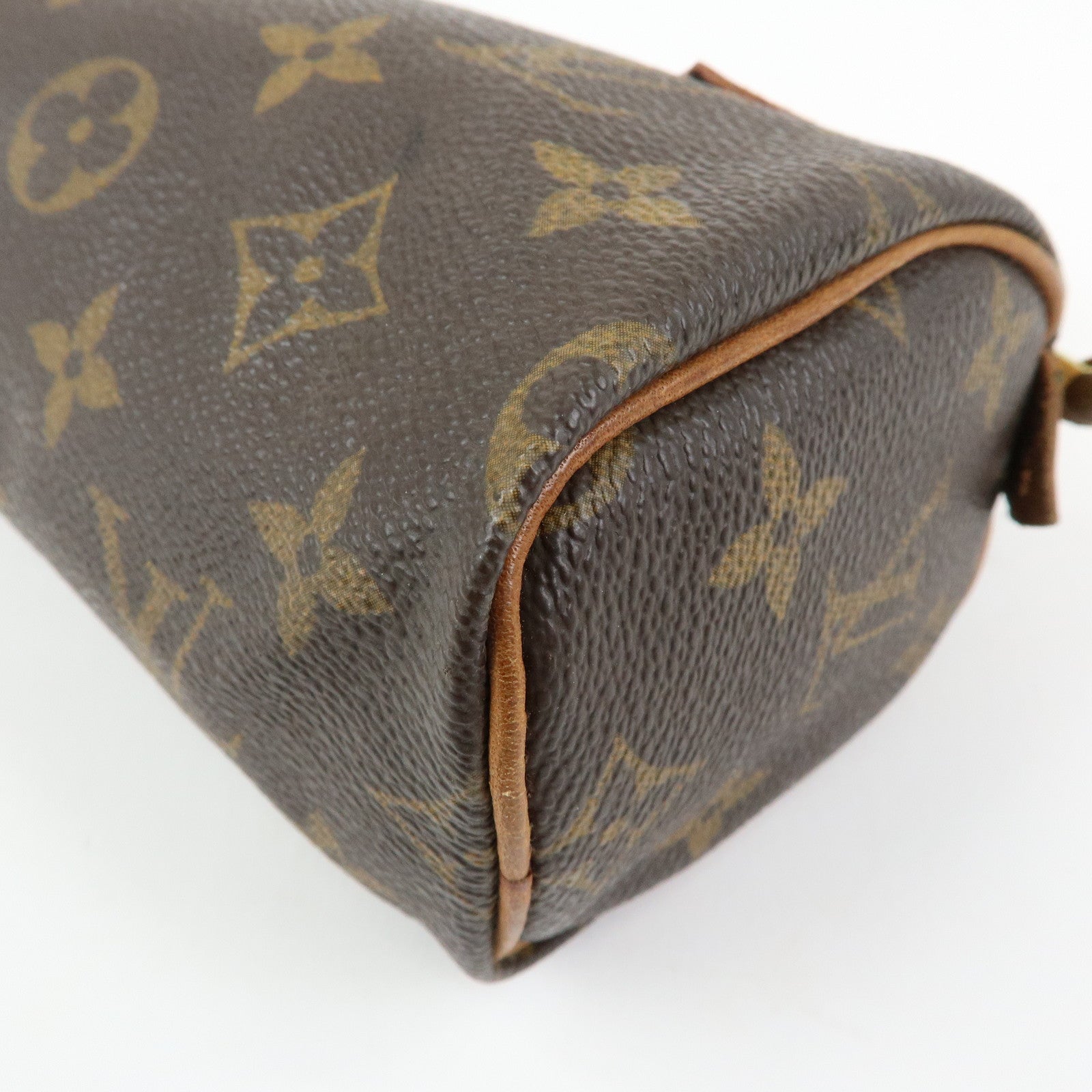 Louis Vuitton Monogram Canvas Mini Speedy Hand Bag & Strap M41534