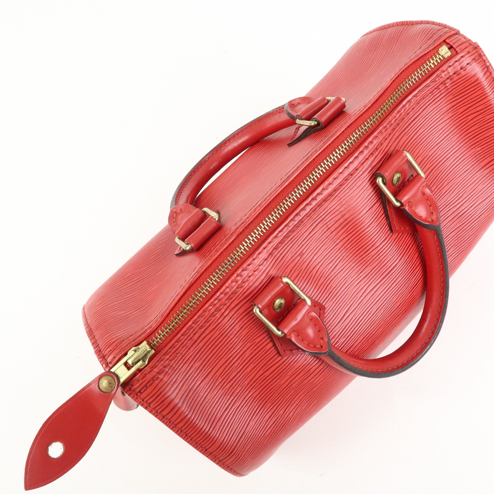 Louis Vuitton Epi Speedy 25 Hand Bag Castilian Red M43017