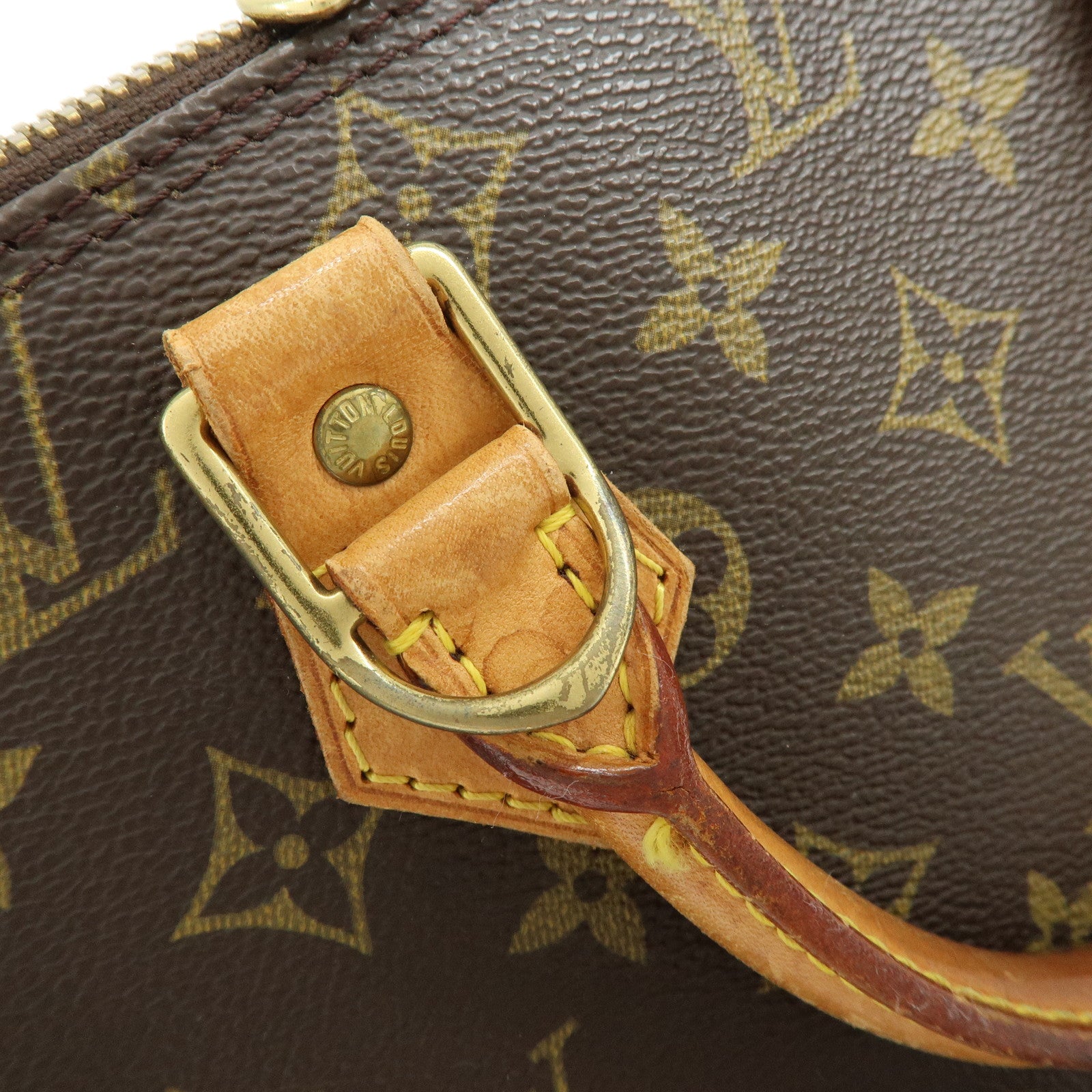 Louis Vuitton Monogram Alma Hand Bag Brown M51130