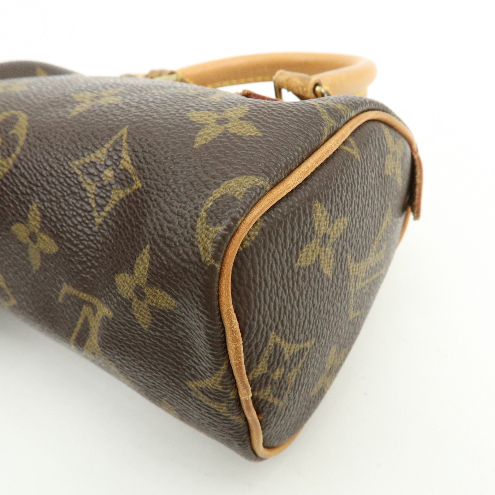 Louis Vuitton Monogram Mini Speedy Hand Bag Brown M41534