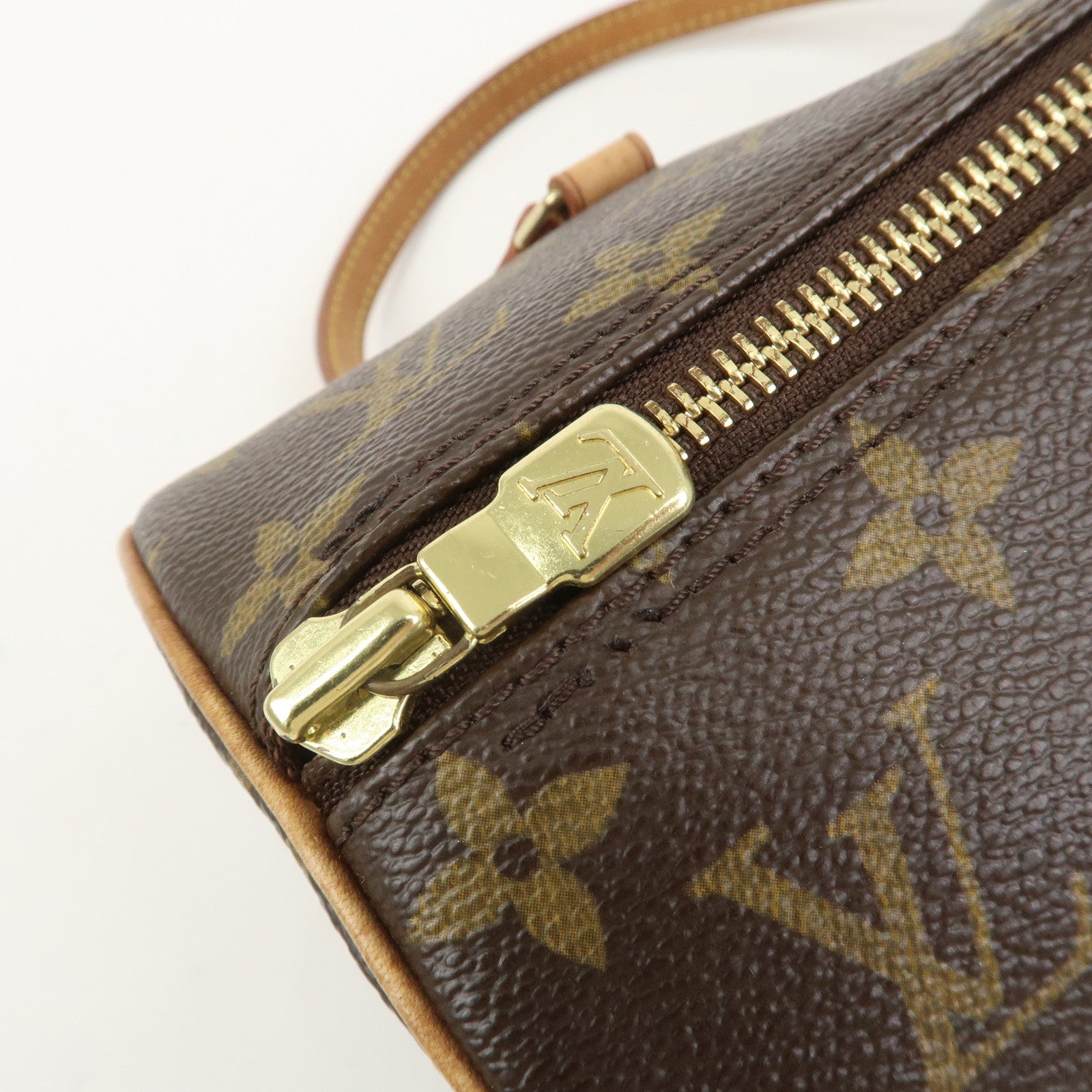 Louis Vuitton Monogram Papillon 30 Hand Bag Brown M51385