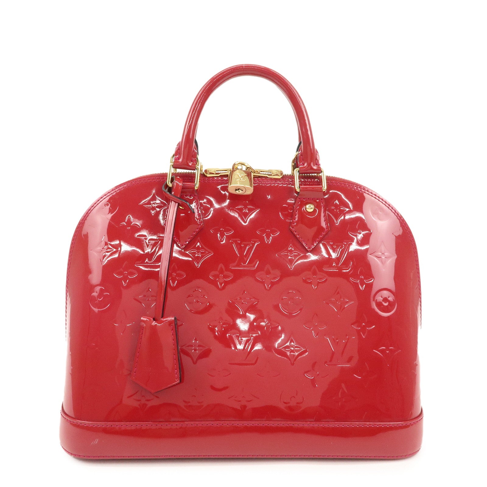 Louis Vuitton Monogram Vernis Alma PM Hand Bag Rose Indien M91770 Used