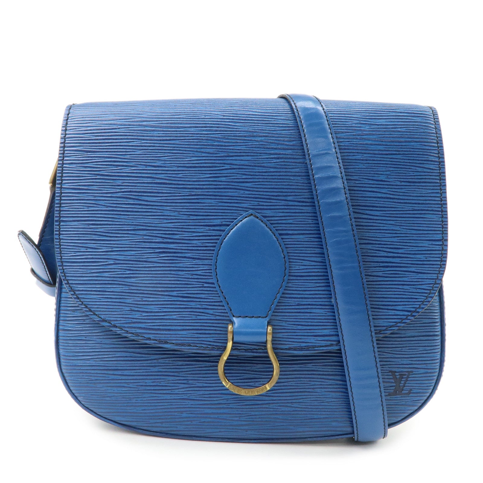 Louis Vuitton Epi Saint Cloud Shoulder Bag Toledo Blue M52195
