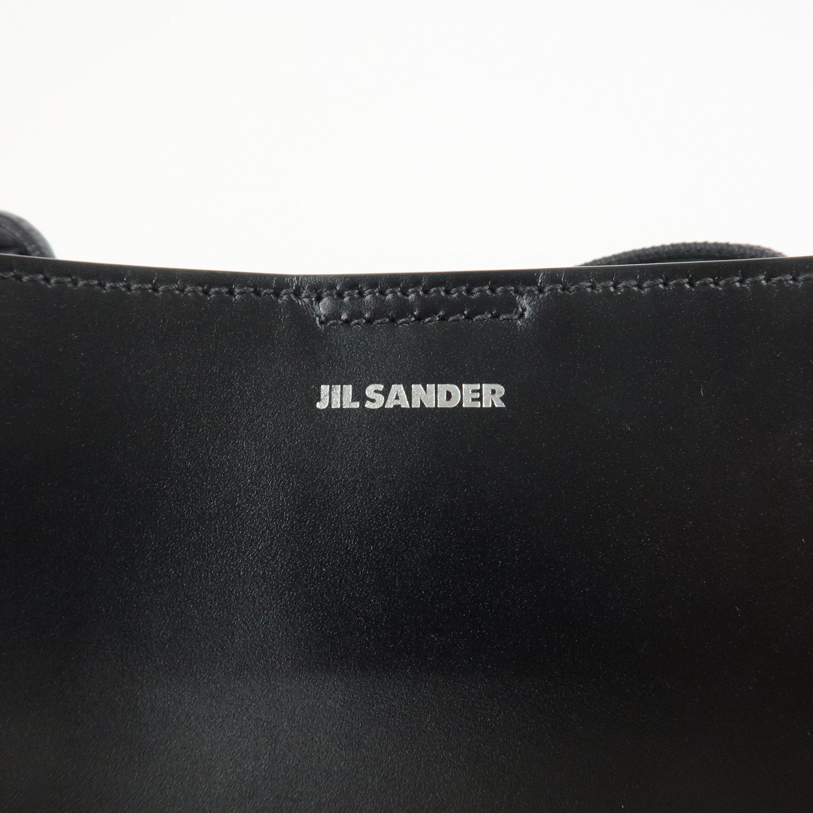 JIL SANDER Tangle Leather Small Shoulder Bag Crossbody Bag Black