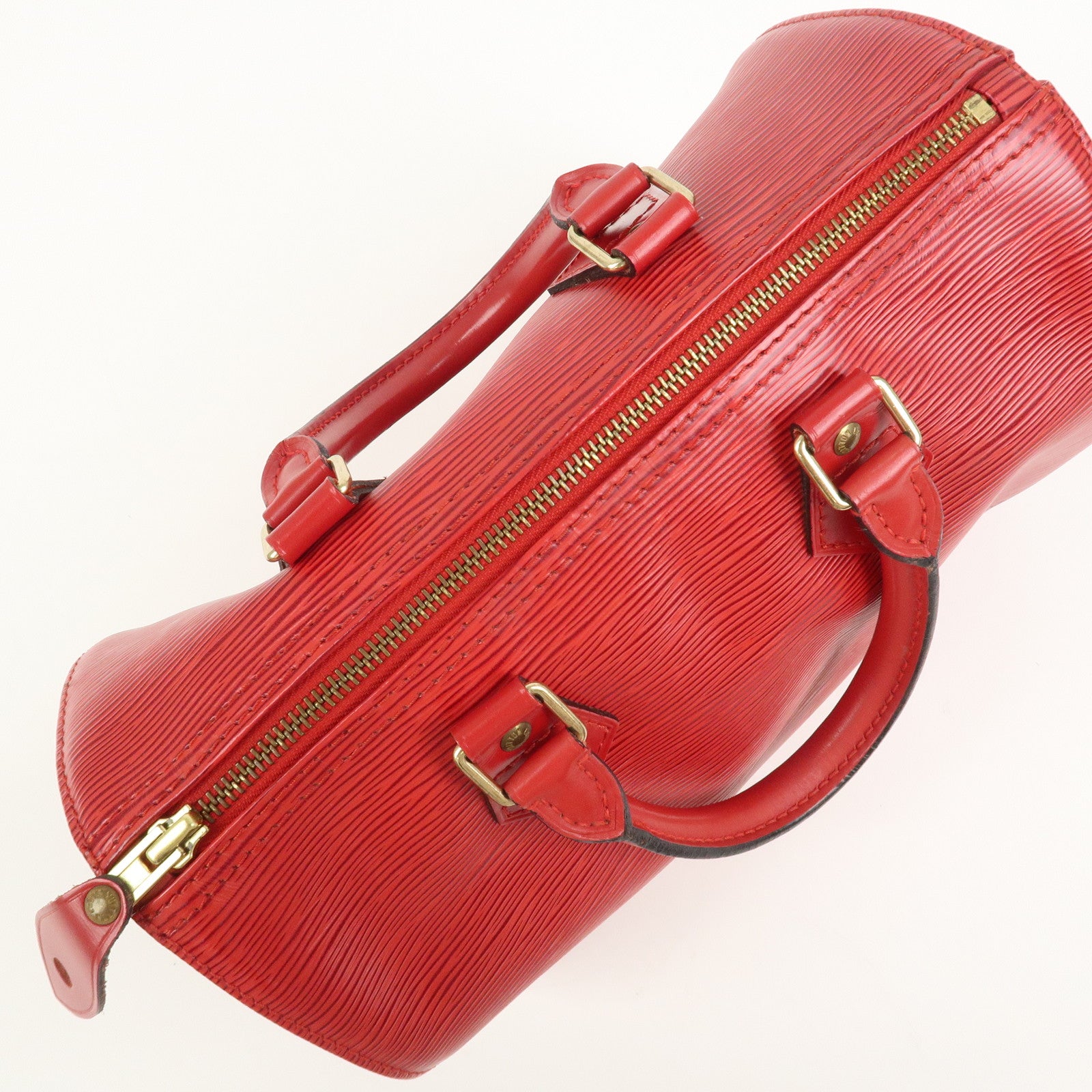 Louis Vuitton Epi Leather Speedy 30 Boston Bag Castilian Red M41526