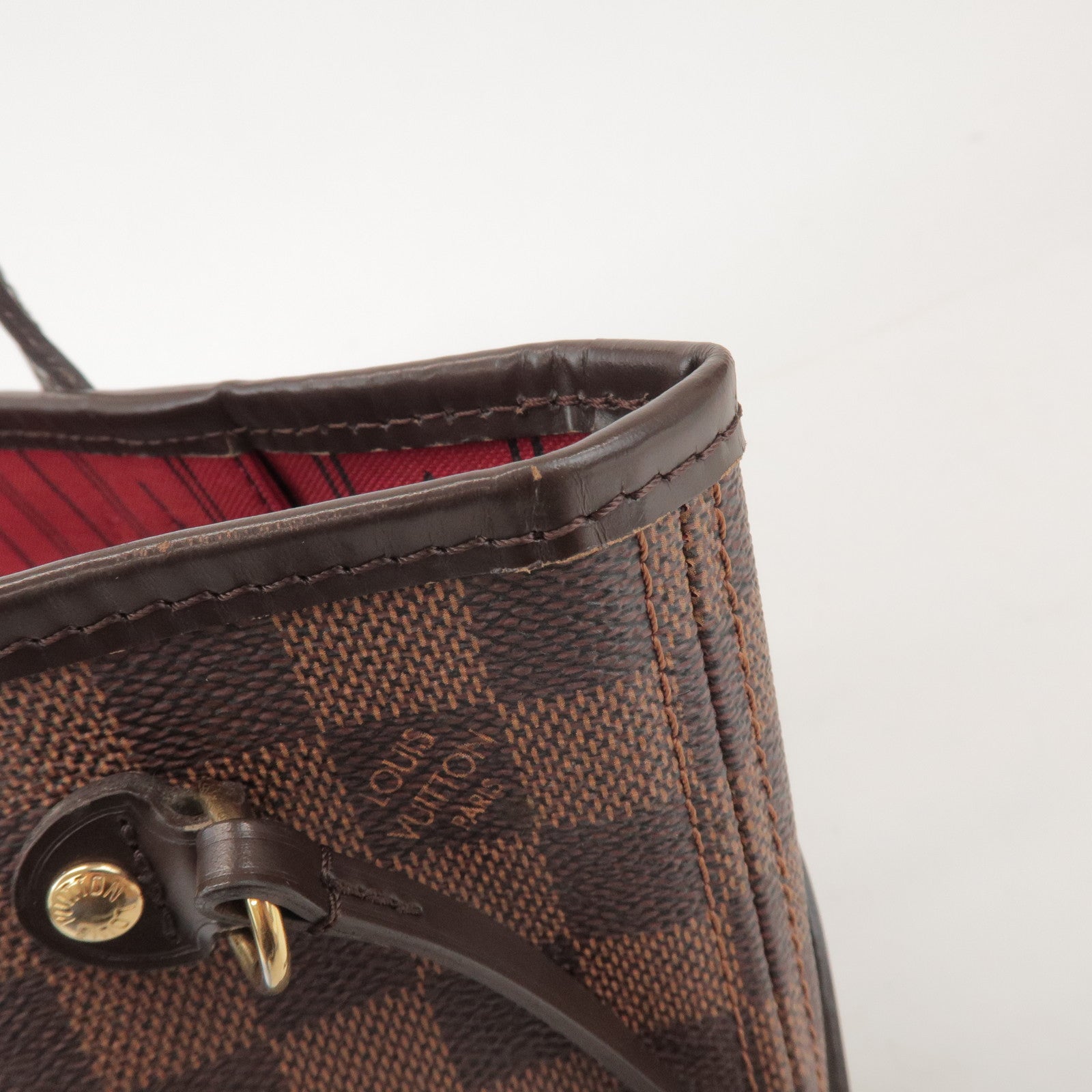 Louis Vuitton Damier Neverfull PM Canvas Tote Bag Brown N41359