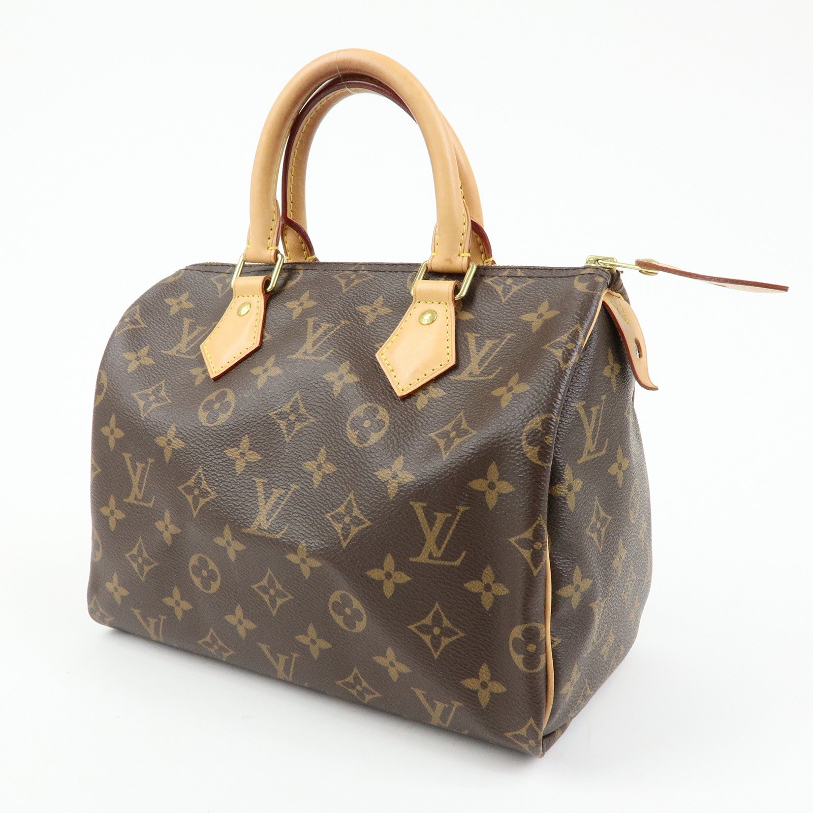 Louis Vuitton Monogram Speedy 25 Hand Bag Boston Bag Brown M41109