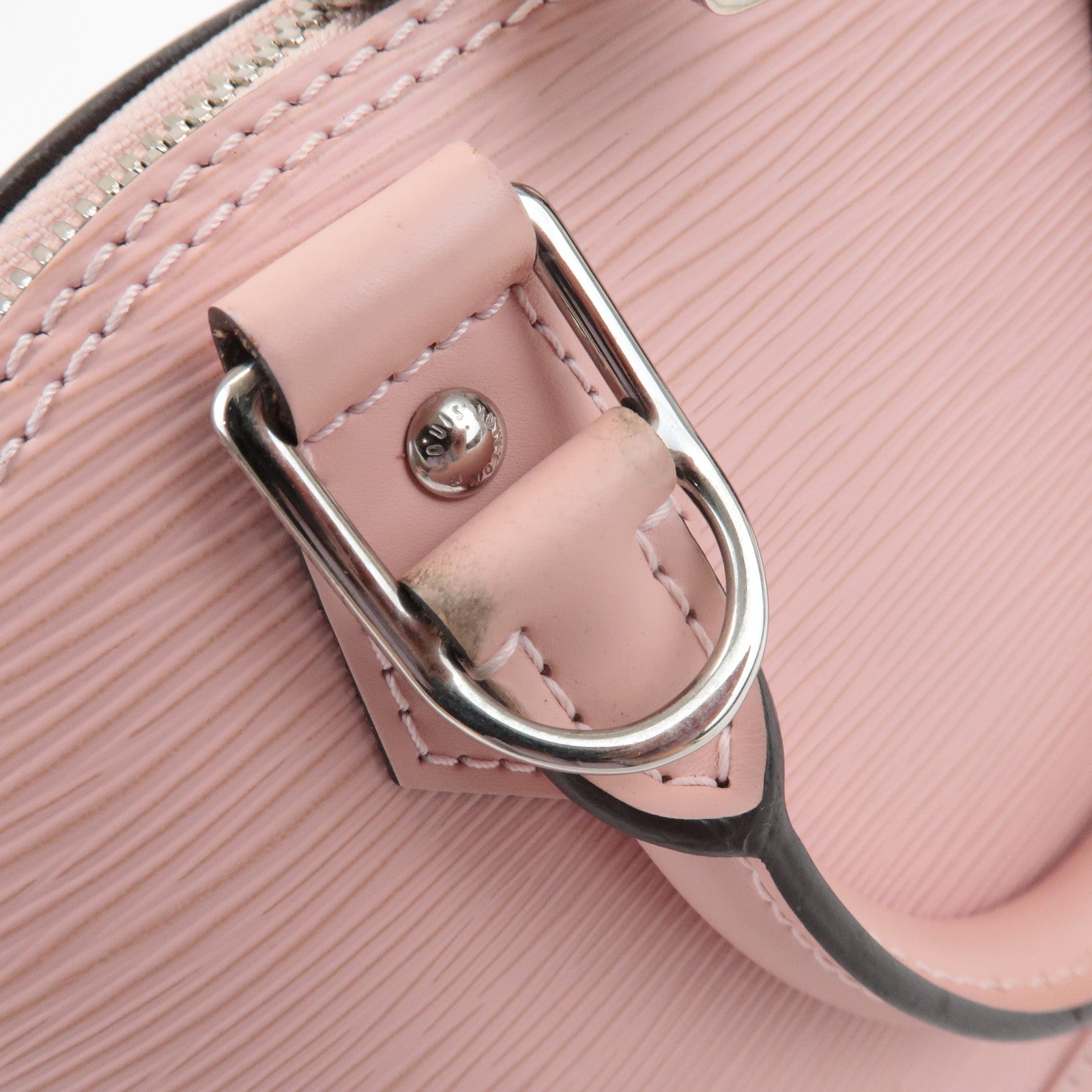 Louis Vuitton Epi Alma BB 2Way Hand Bag Rose Ballerine M41327 Used