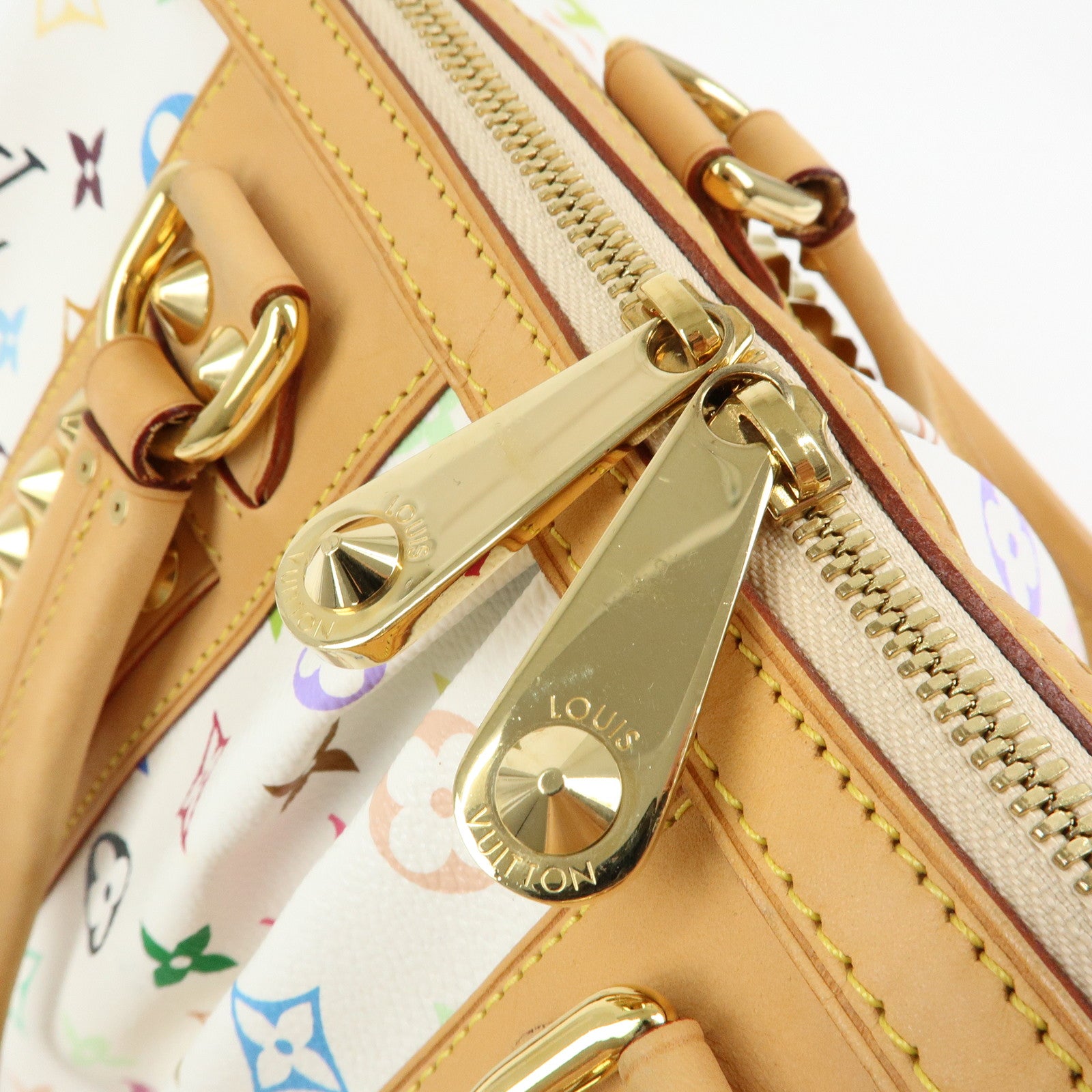 Louis Vuitton Monogram Multicolor Courtney MM 2Way Bag Blanc M45641