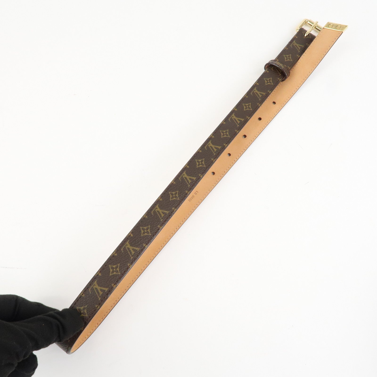 Louis Vuitton Monogram Canvas Leather Ceinture Belt Brown M9274W