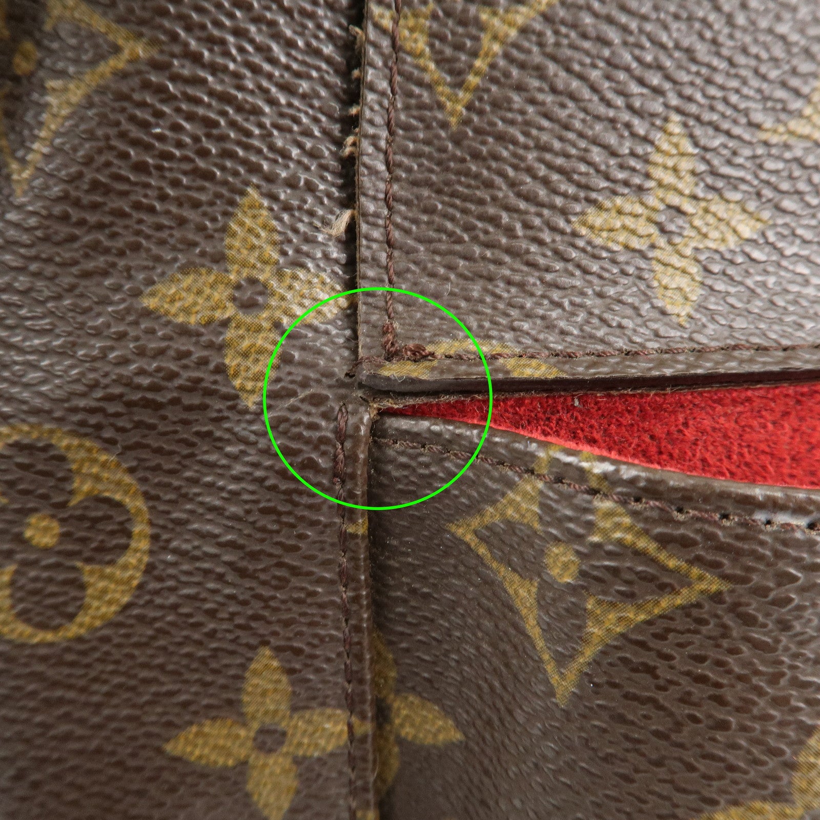Louis Vuitton Monogram Partition Pouch Wristlet Bag M51901 Used