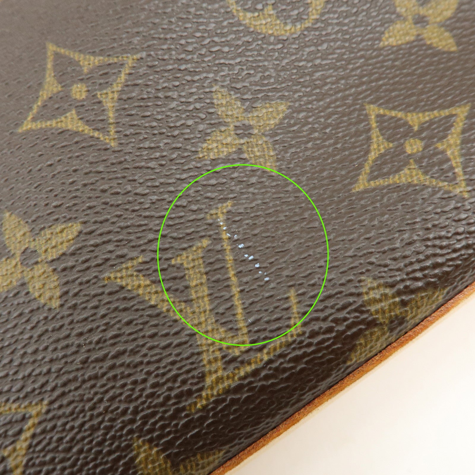 Louis Vuitton Monogram Trotteur Canvas Shoulder Bag Brown M51240