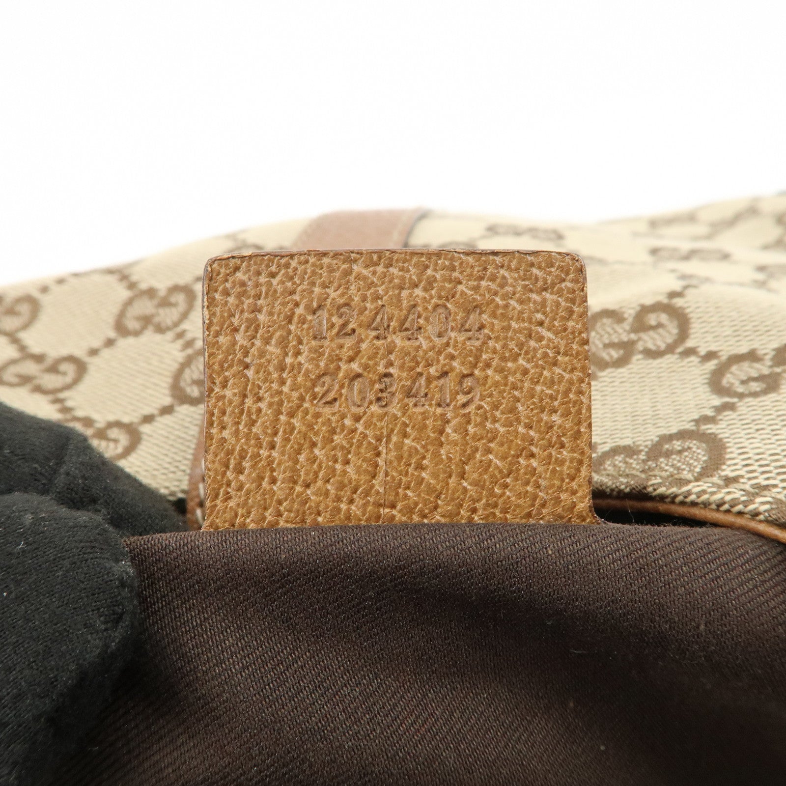 GUCCI New Jackie GG Monogram Canvas Leather Shoulder Bag 124404