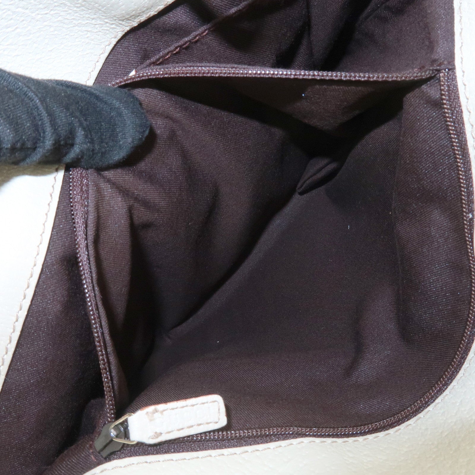 GUCCI GG Monogram Canvas Leather Tote Bag Hand Bag Brown 120840