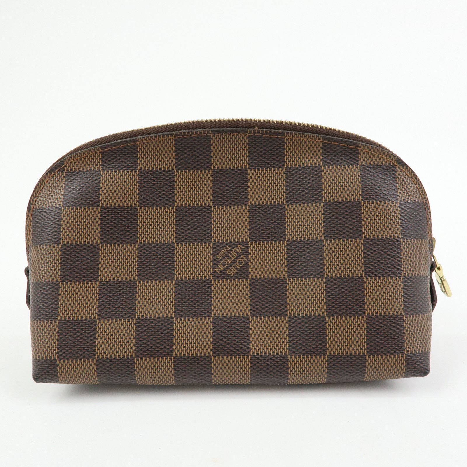 Louis Vuitton Damier Pochette Cosmetic PM Pouch Brown N47516