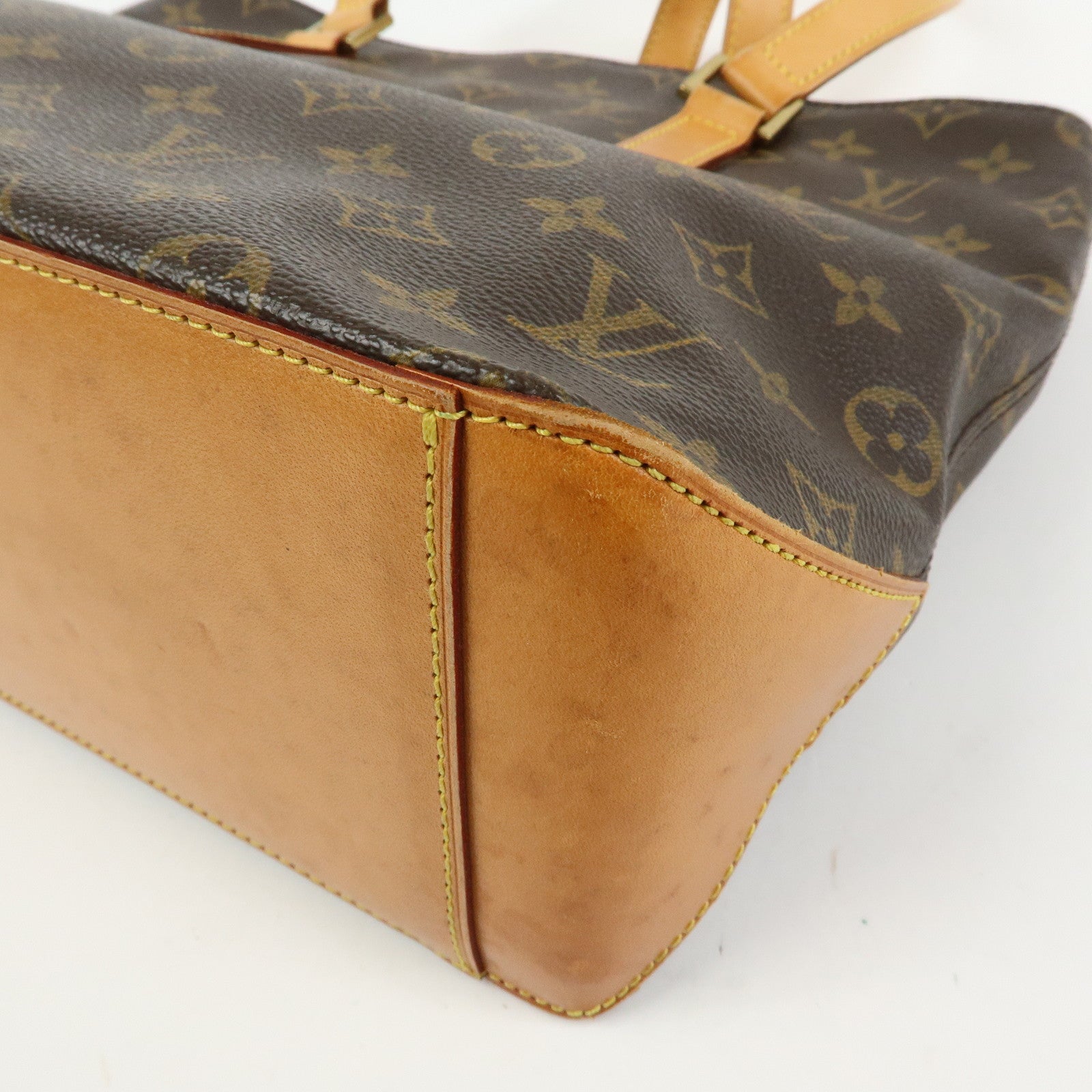 Louis Vuitton Monogram Cabas Piano Tote Bag Hand Bag Brown M51148