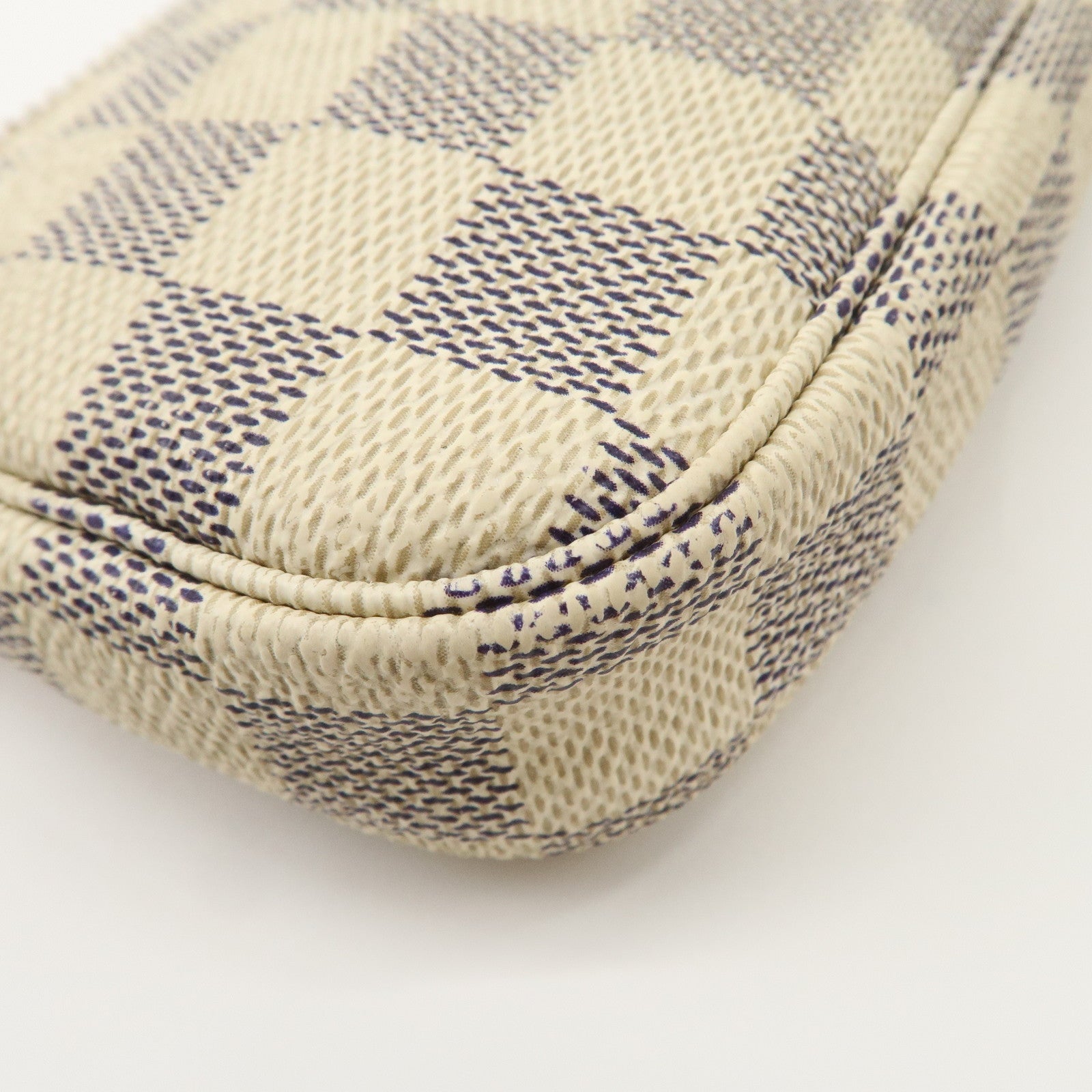 Louis Vuitton Damier Azur Mini Pochette Accessoires Pouch N58010 Used