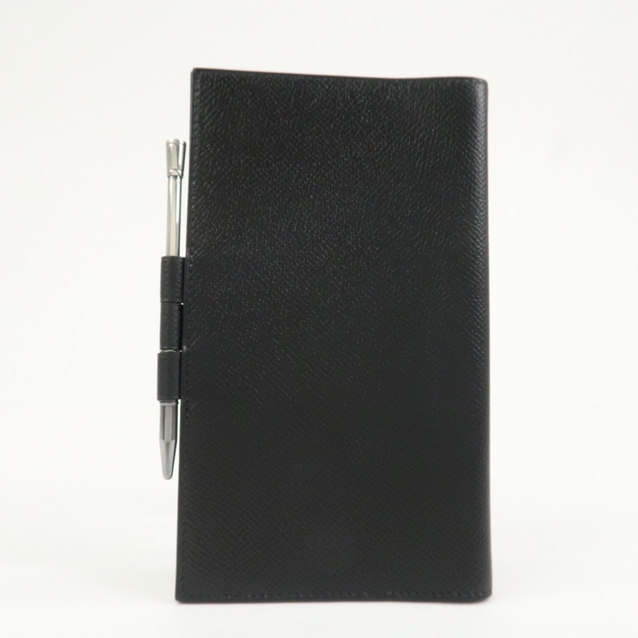 HERMES Epsom Leather Vision Agenda Planner Cover □B Stamped Black