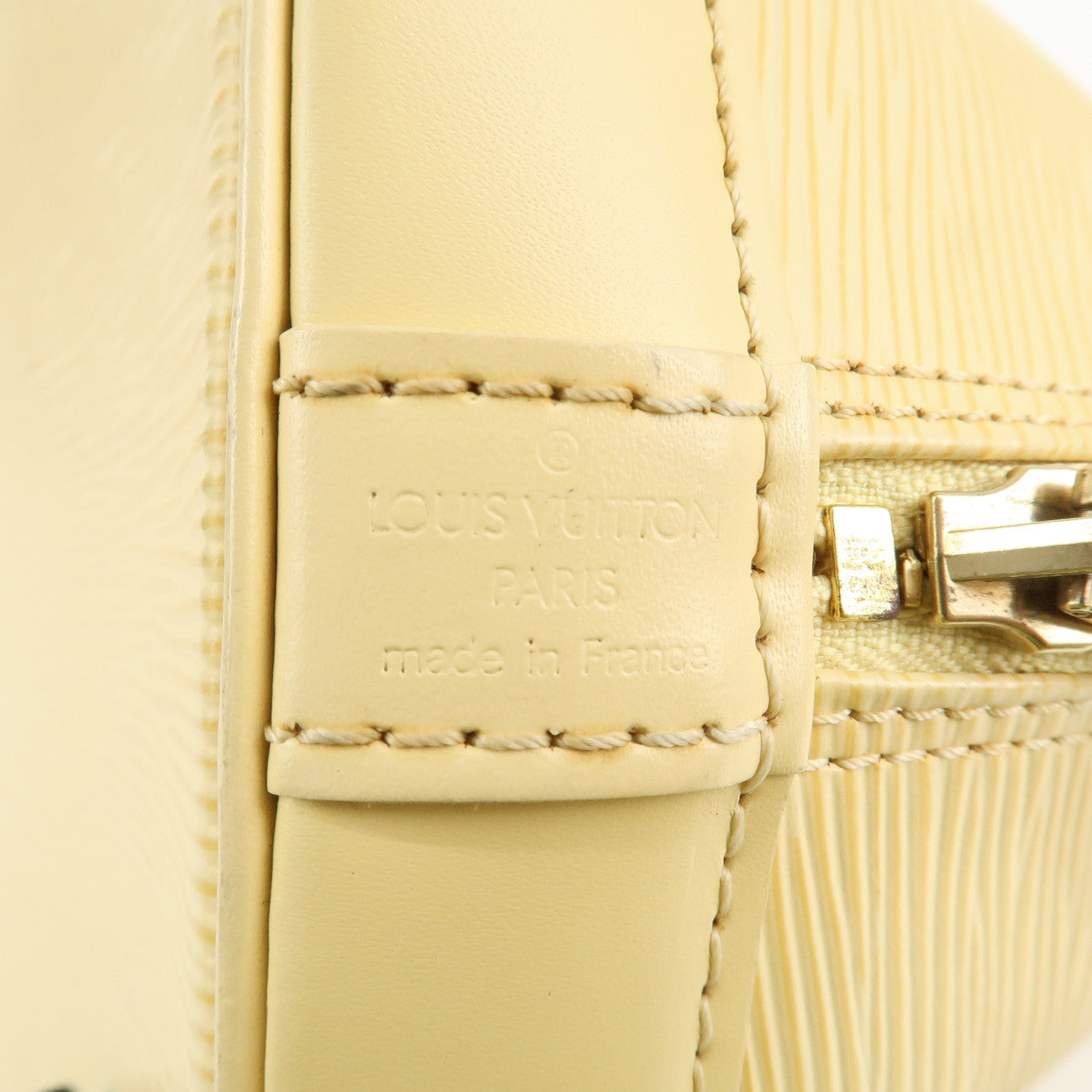 Louis Vuitton Epi Leather Alma Hand Bag Vanilla M5214A Used
