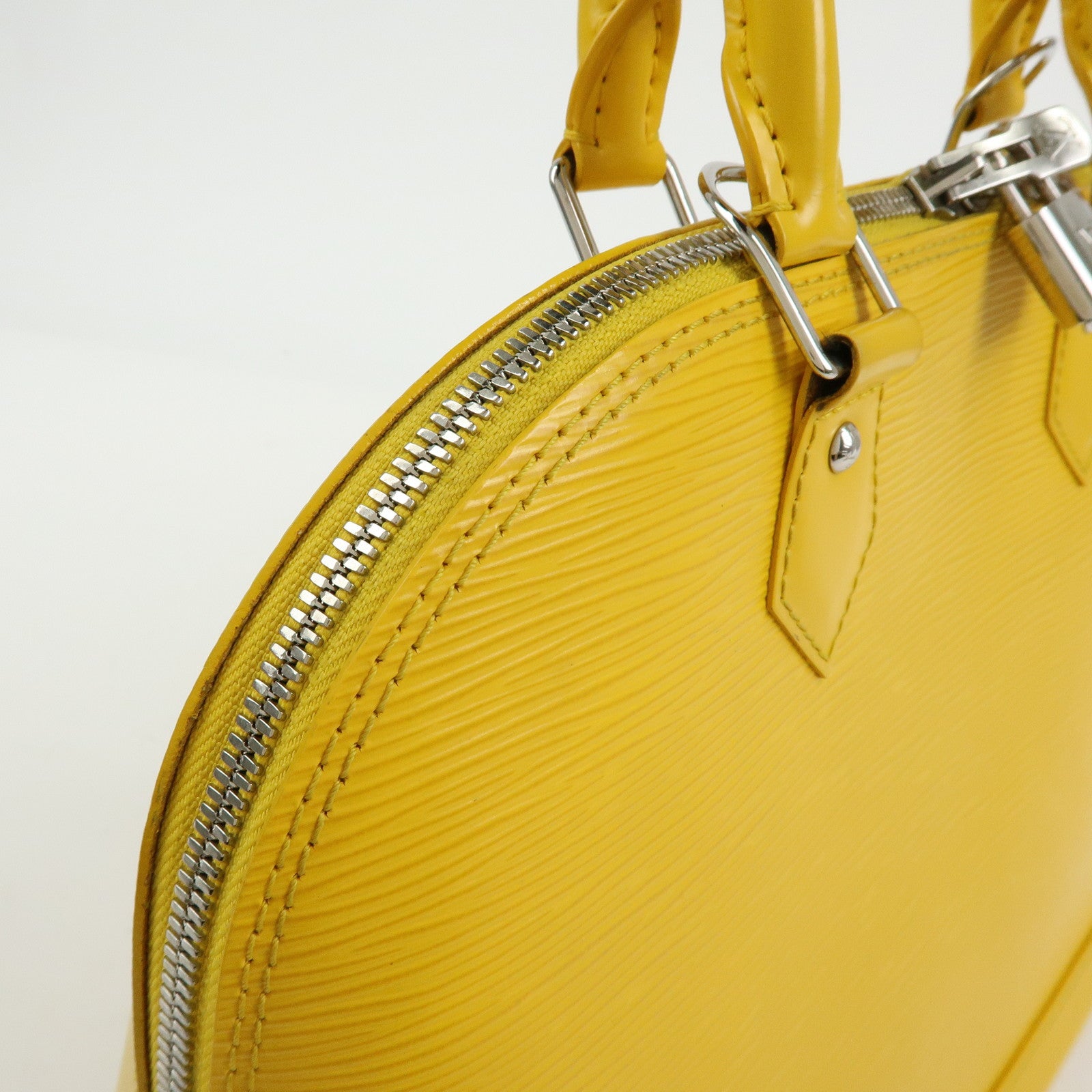 Louis Vuitton Epi Alma Epi Leather PM Hand Bag Citron M40619