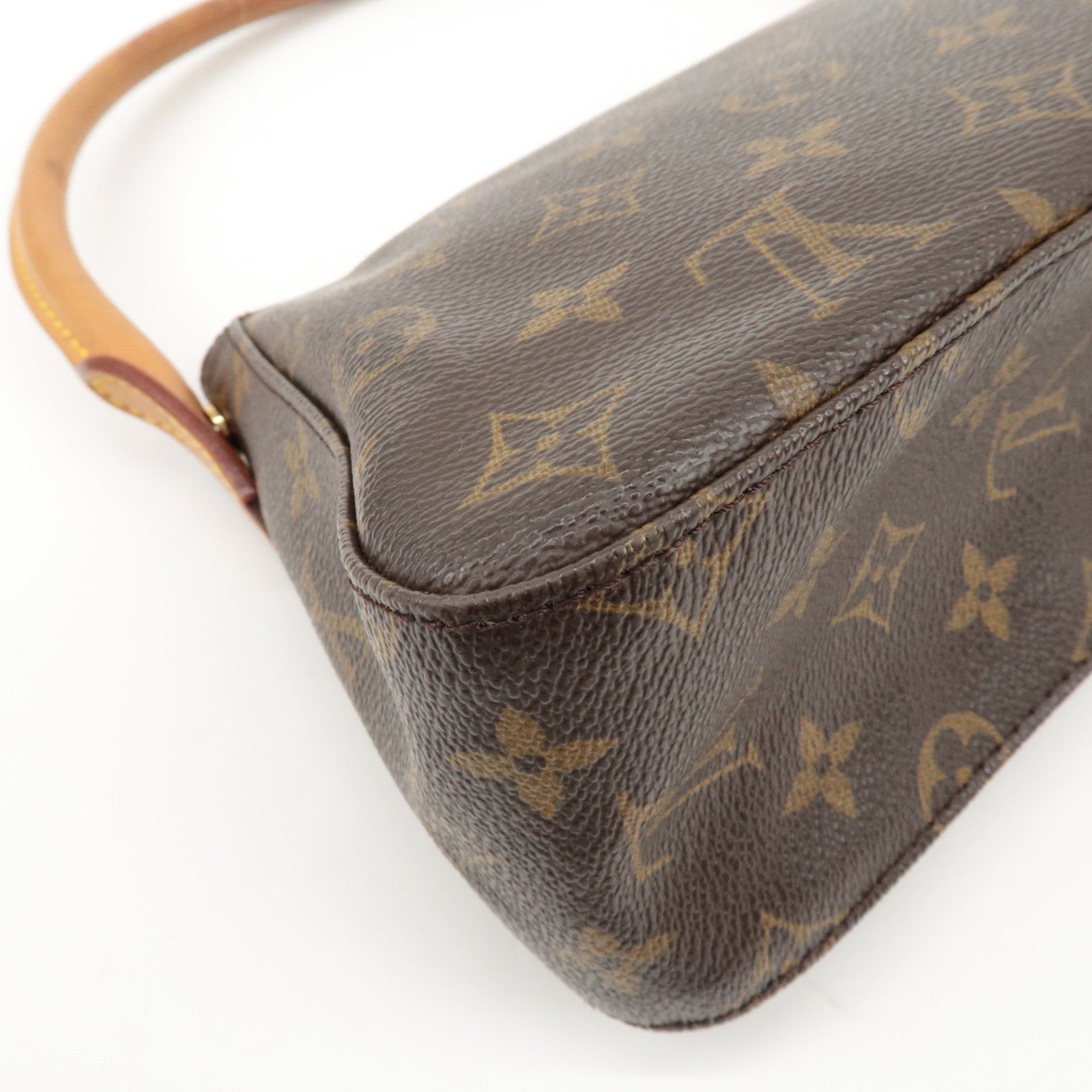 Louis Vuitton Monogram Mini Looping Shoulder Bag Brown M51147 Used